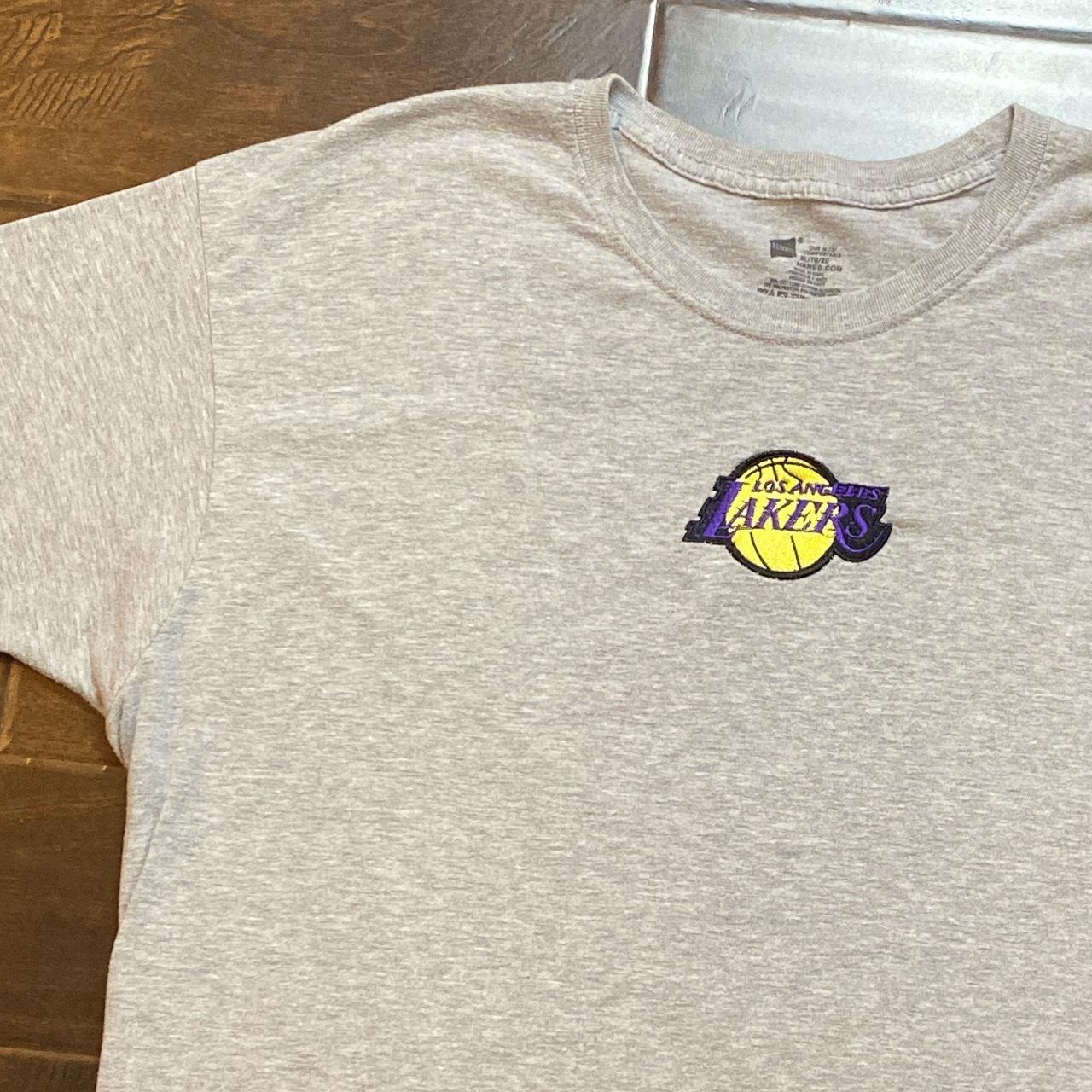 Vintage Nike Los Angeles Lakers T-Shirt Grey Size - Depop
