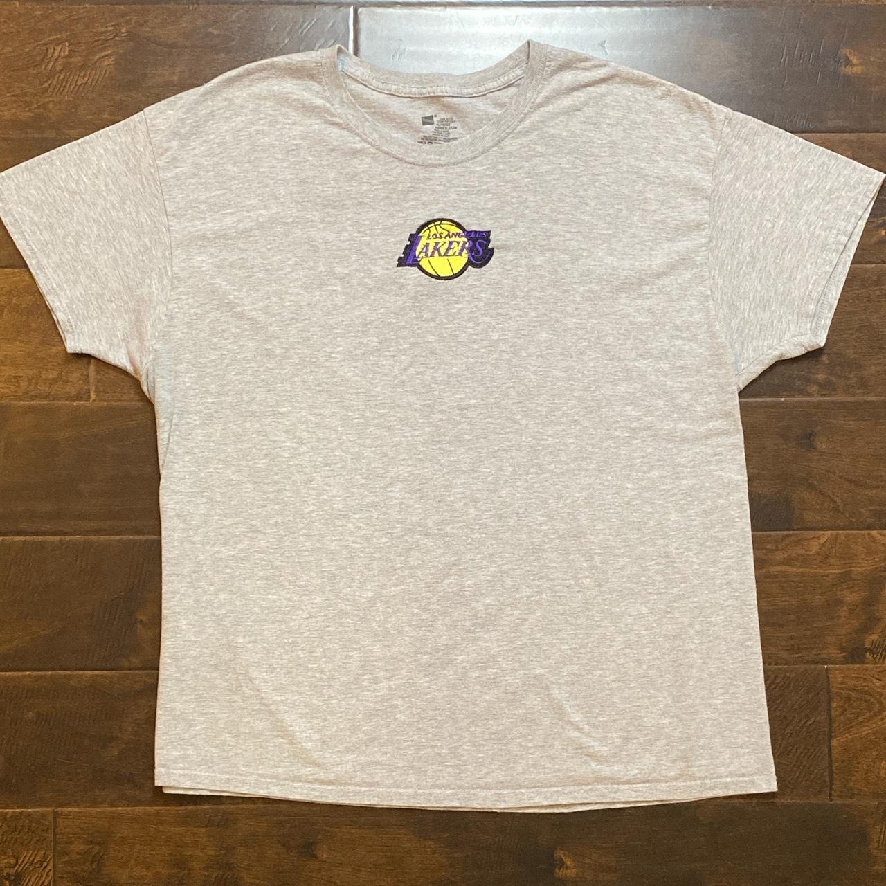 Vintage Nike Los Angeles Lakers T-Shirt Grey Size - Depop