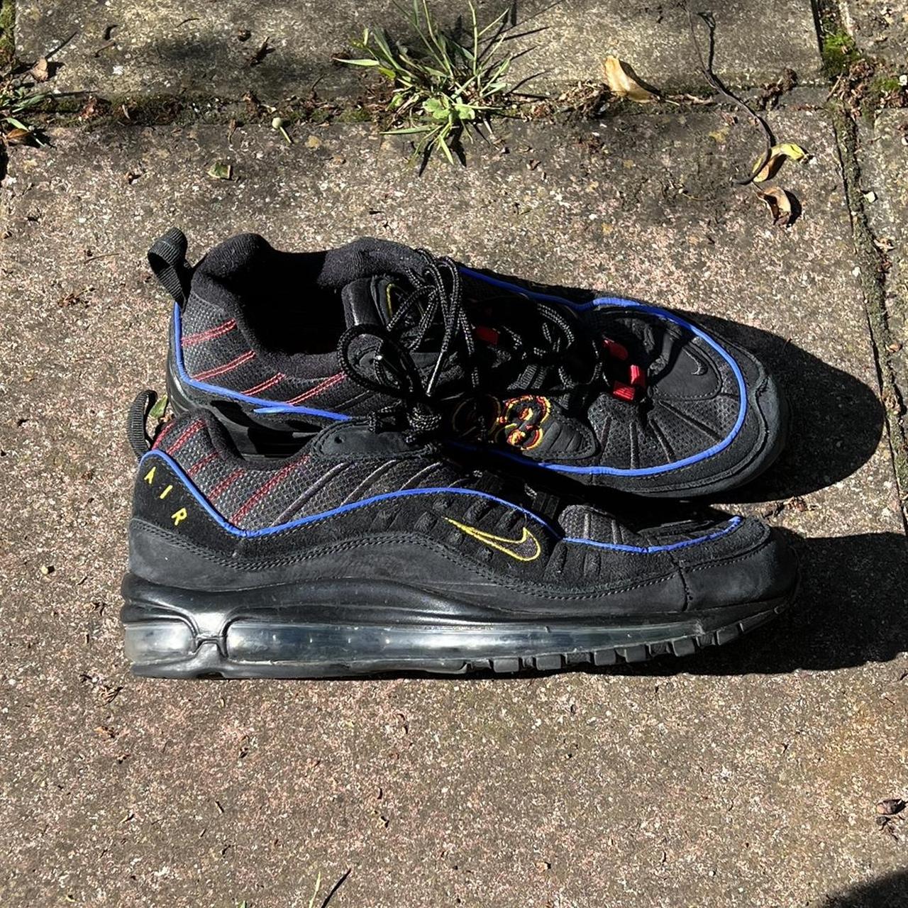 Air max 98 black blue yellow red best sale