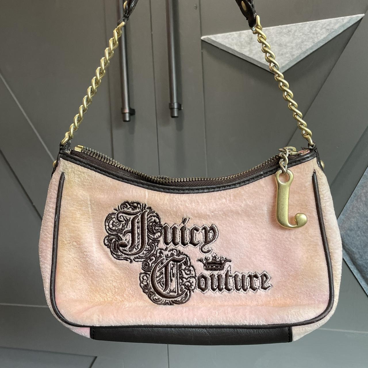 Juicy Couture backpack Like new pink leather with - Depop