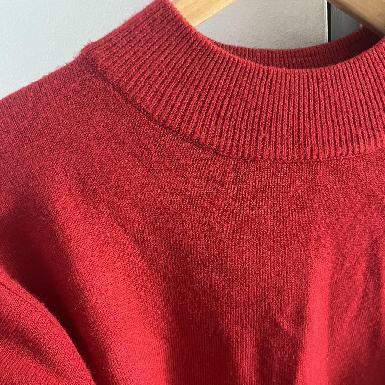 plain red sweater ️ super warm & comfy size 10,... - Depop