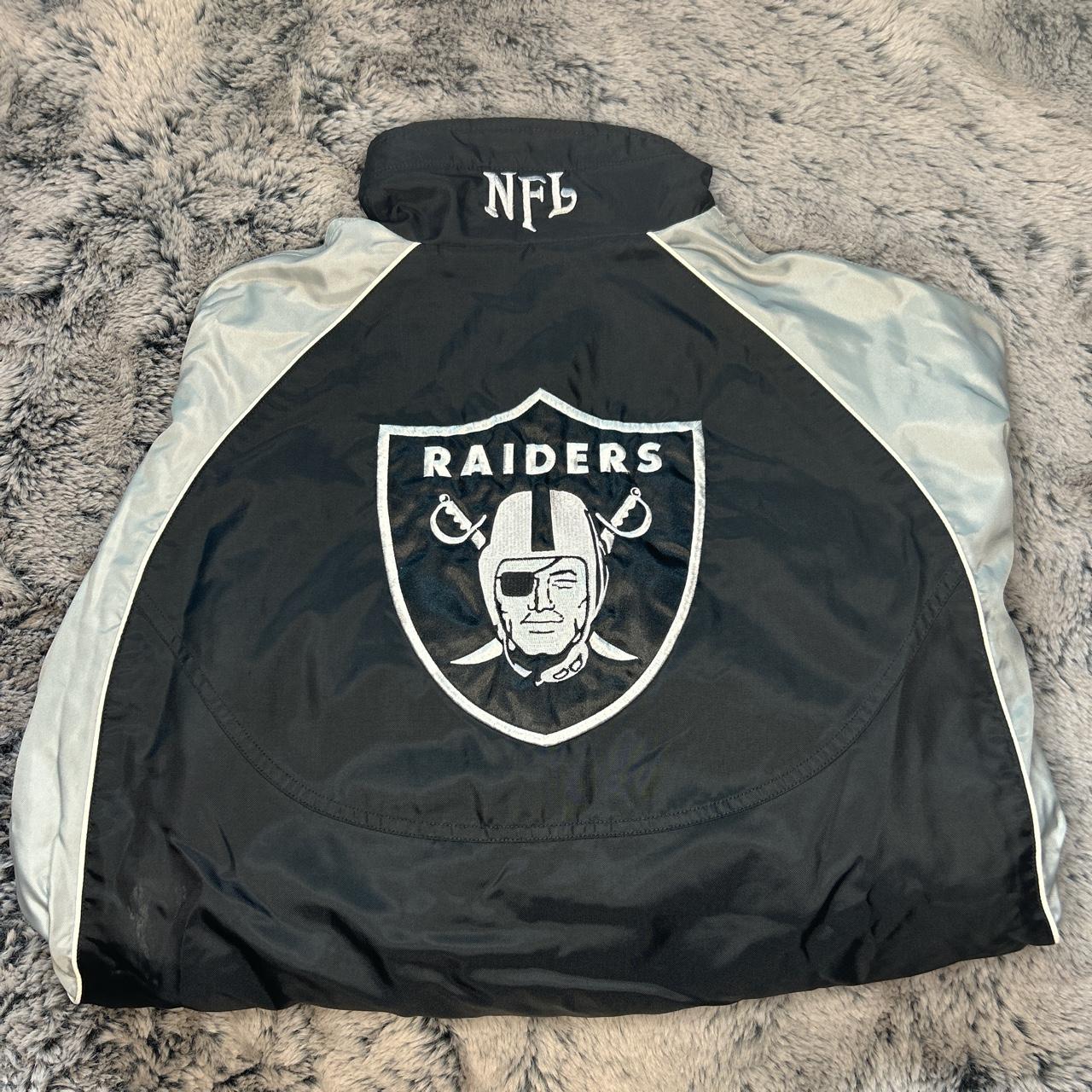 Oakland Raiders Pro Player Reversible Fleece/Nylon - Depop