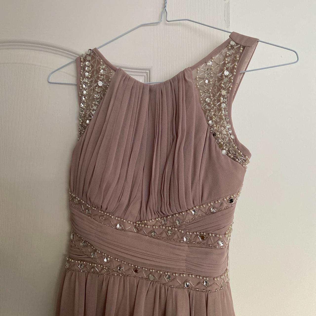 QUIZ floor length dusty pink ball gown Great... Depop