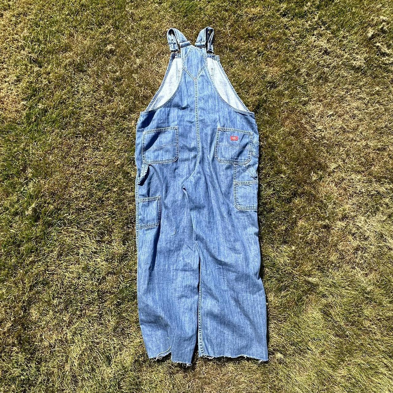 Dickies Men's Blue Dungareesoveralls Depop