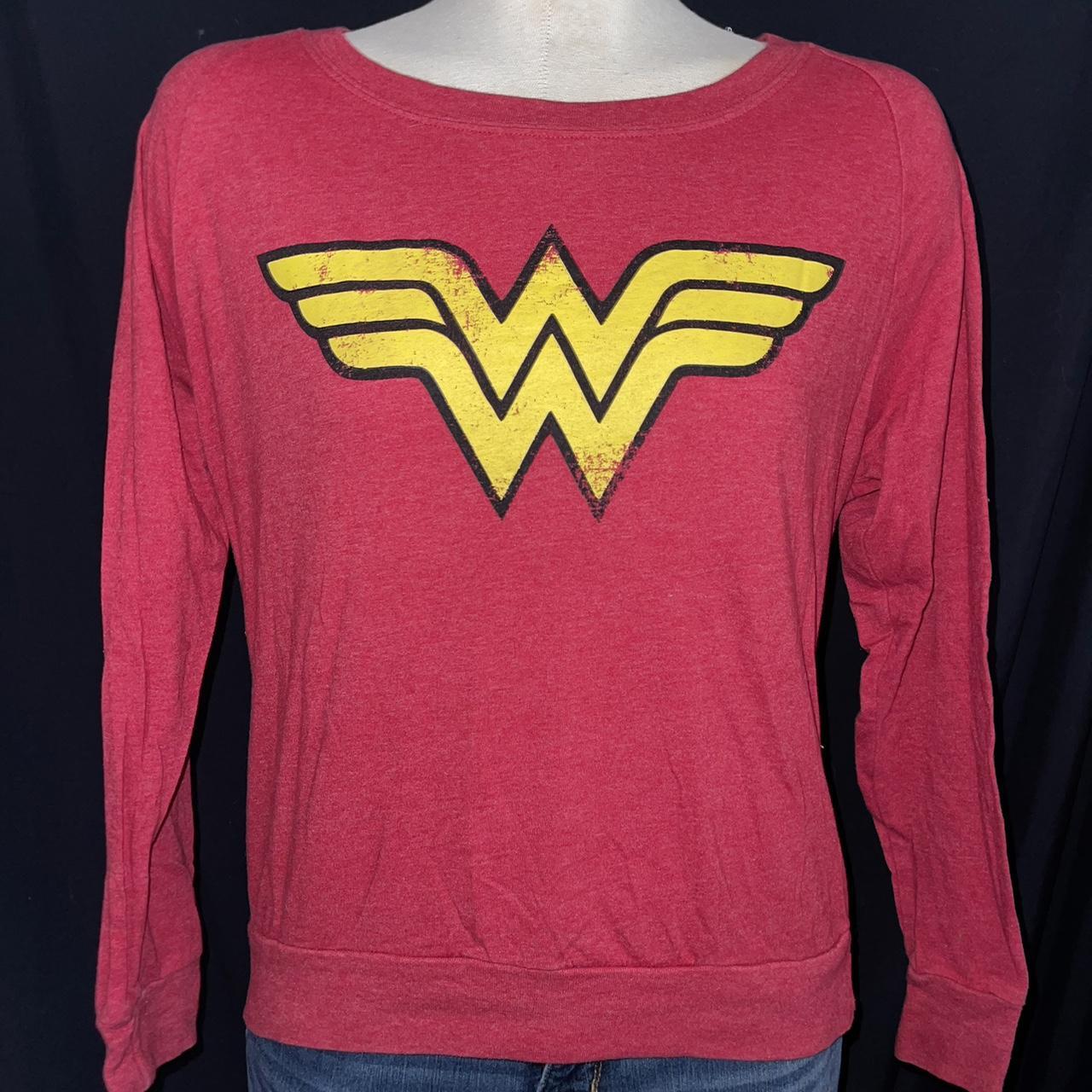 Wonder Woman yellow sweatshirt #dc #wonderwoman - Depop