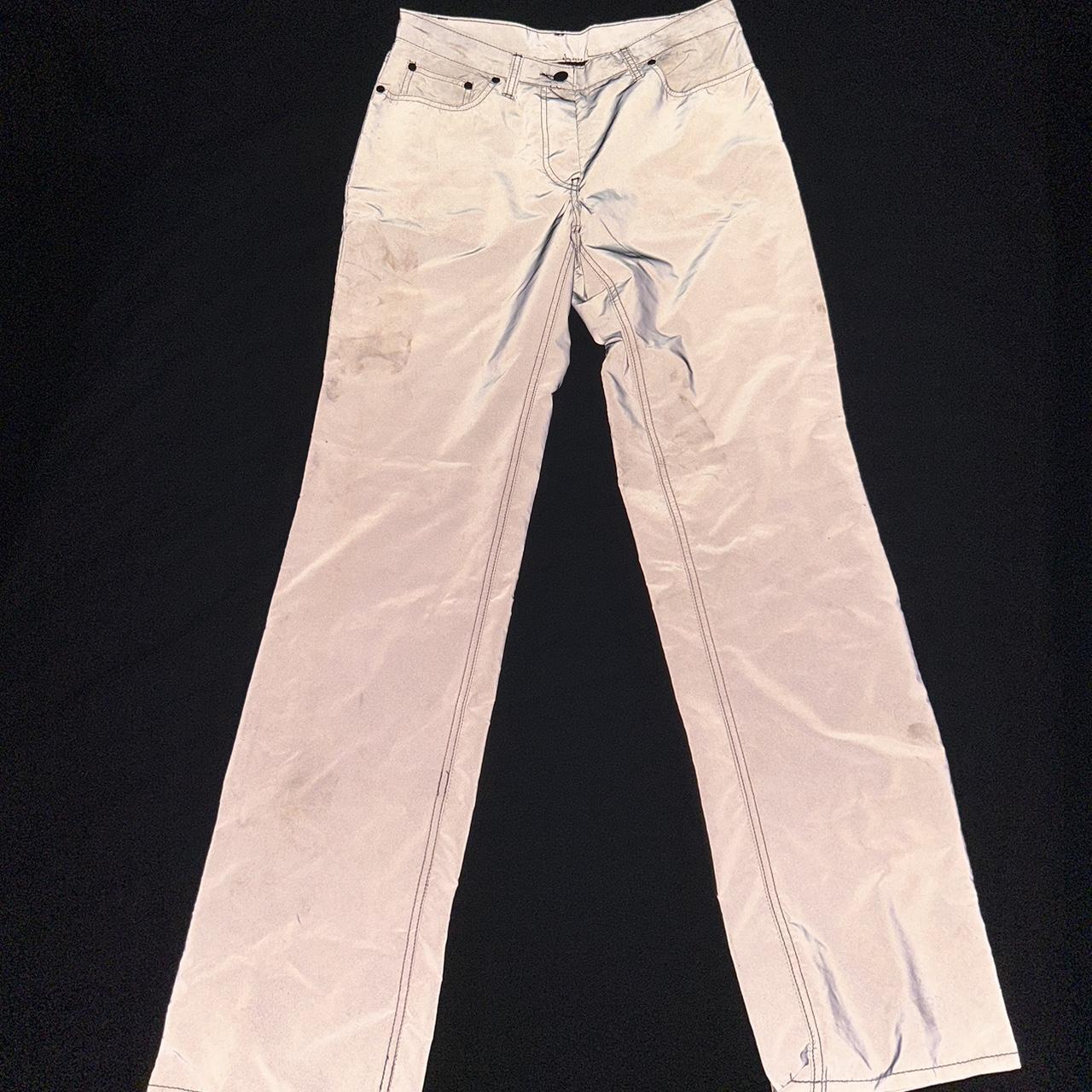 Helmut Lang 3M OG Reflective 5-Pocket Trouser brand... - Depop