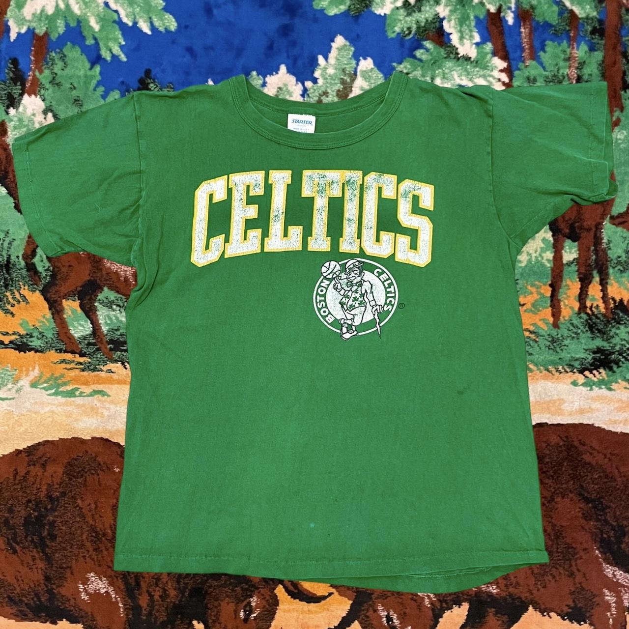 Buy Boston Celtics Retro Logo Oversizeds Vintage Nba Tee Unique