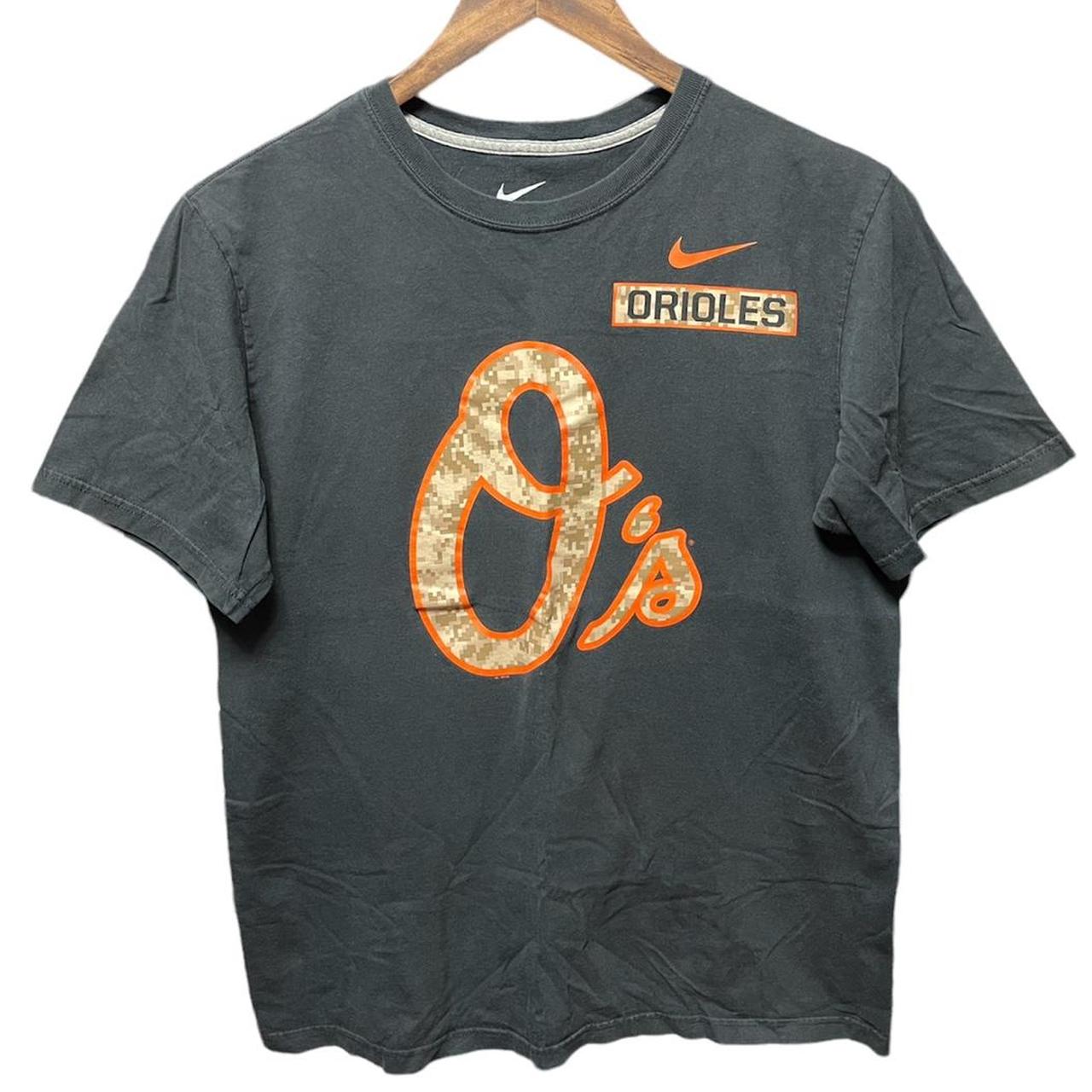 Orange Nike Dri-Fit Orioles t-shirt. The size is an - Depop