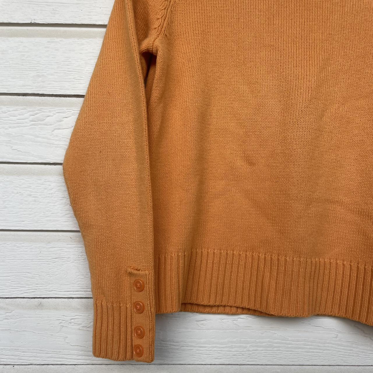 M orange turtleneck sweater A lose fitting medium.... - Depop