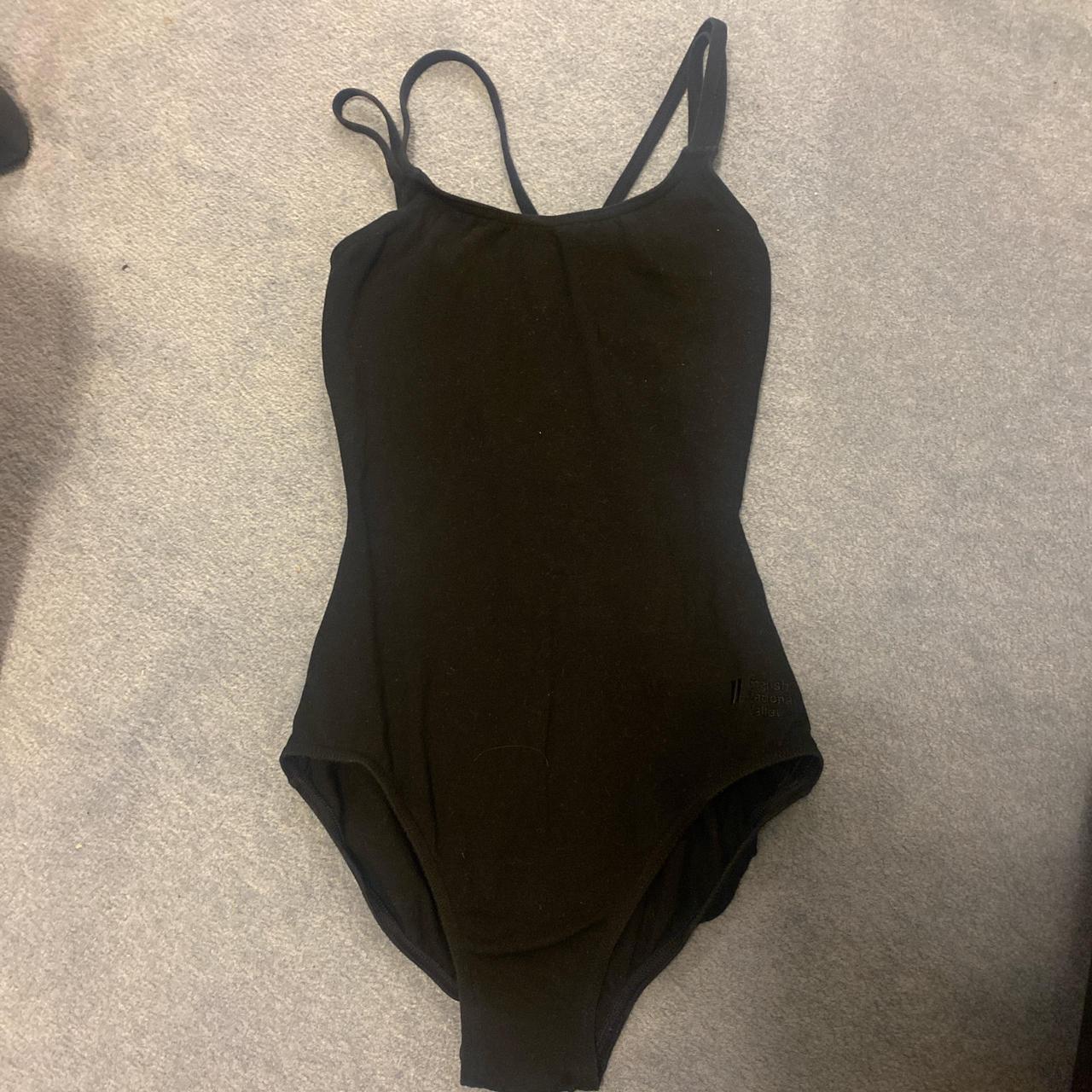 Black Capezio double-strap leotard, size S. Small... - Depop