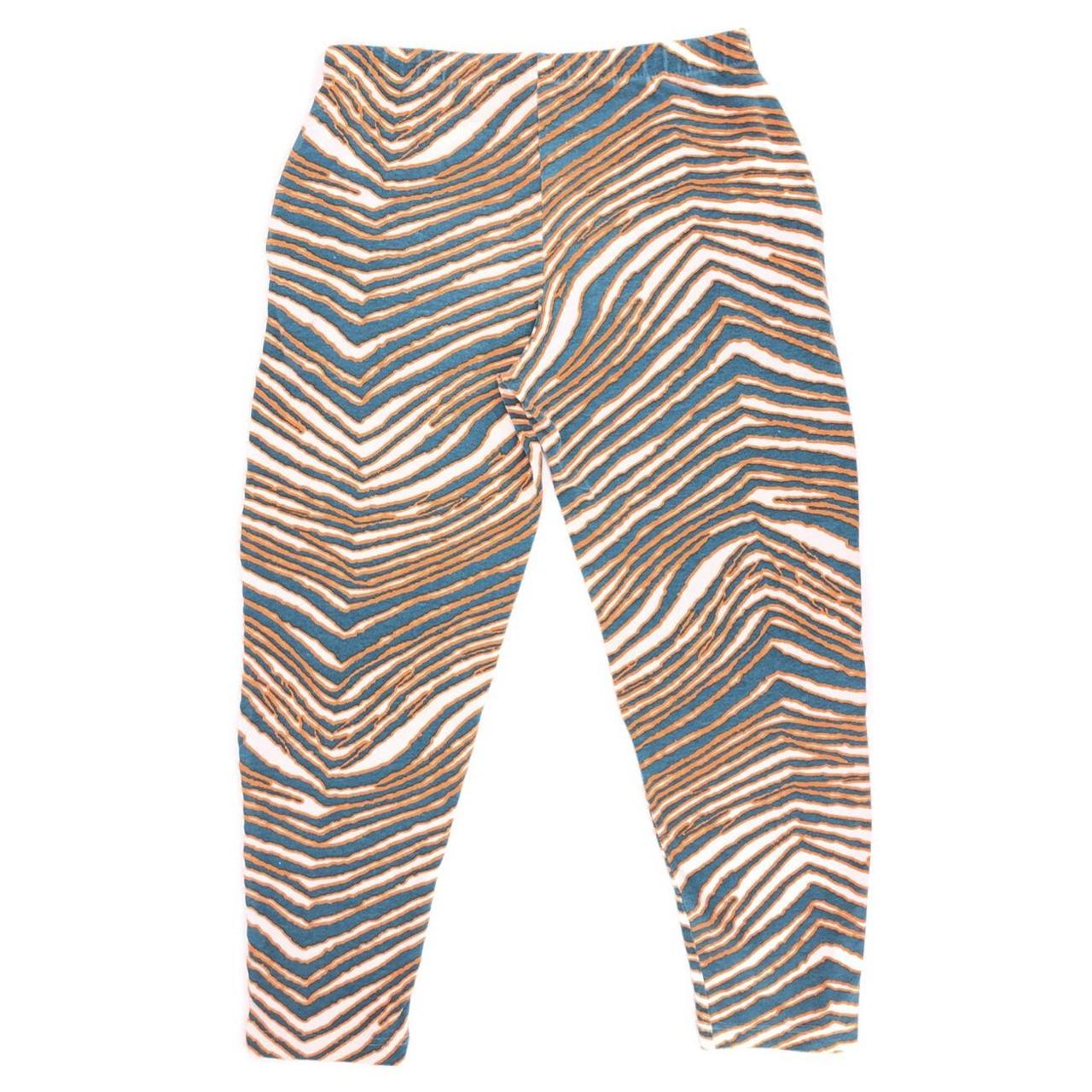 Men's Zubaz Orange/Aqua Miami Dolphins Zebra Pants