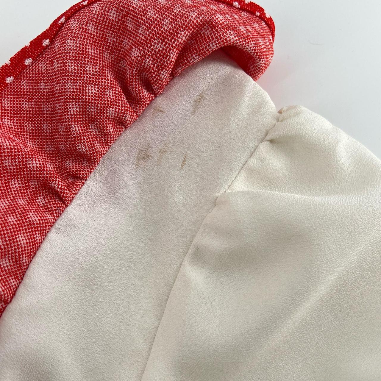 Vintage Women's Polyester Jumpsuit - Red/White – … - image 8