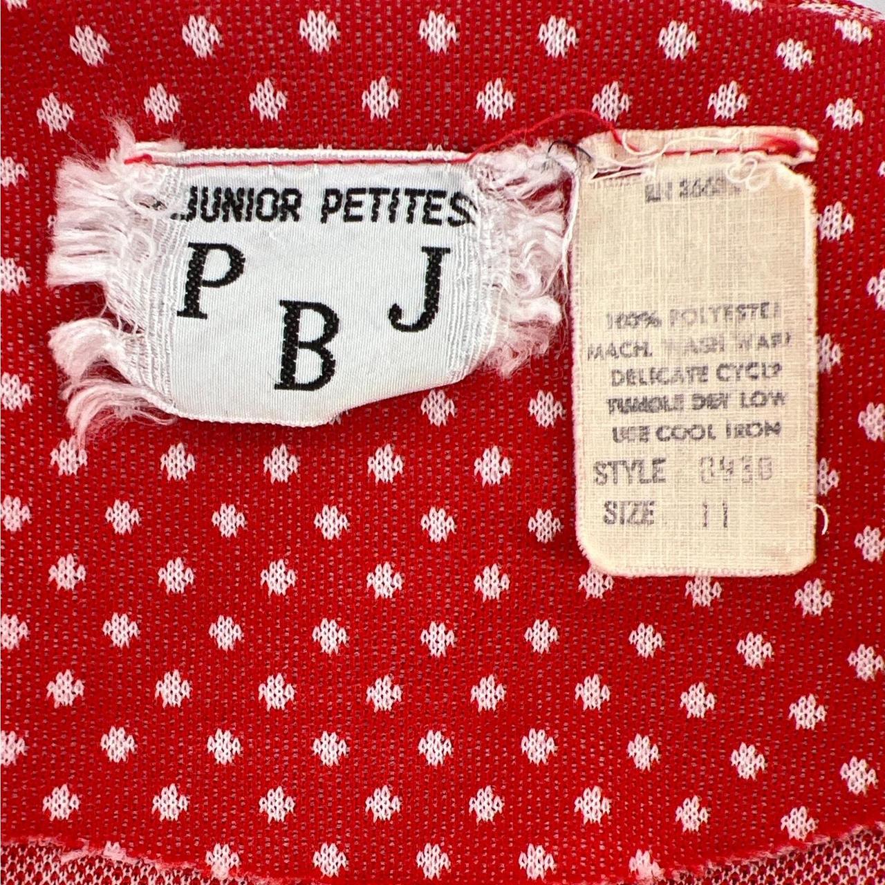 Vintage Women's Polyester Jumpsuit - Red/White – … - image 6