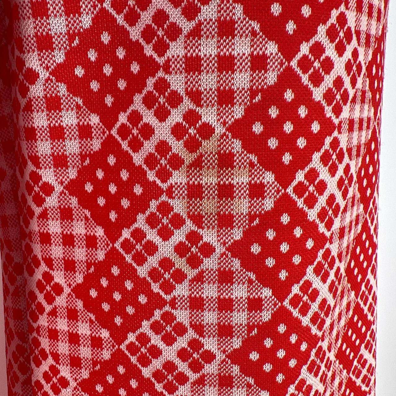 Vintage Women's Polyester Jumpsuit - Red/White – … - image 7