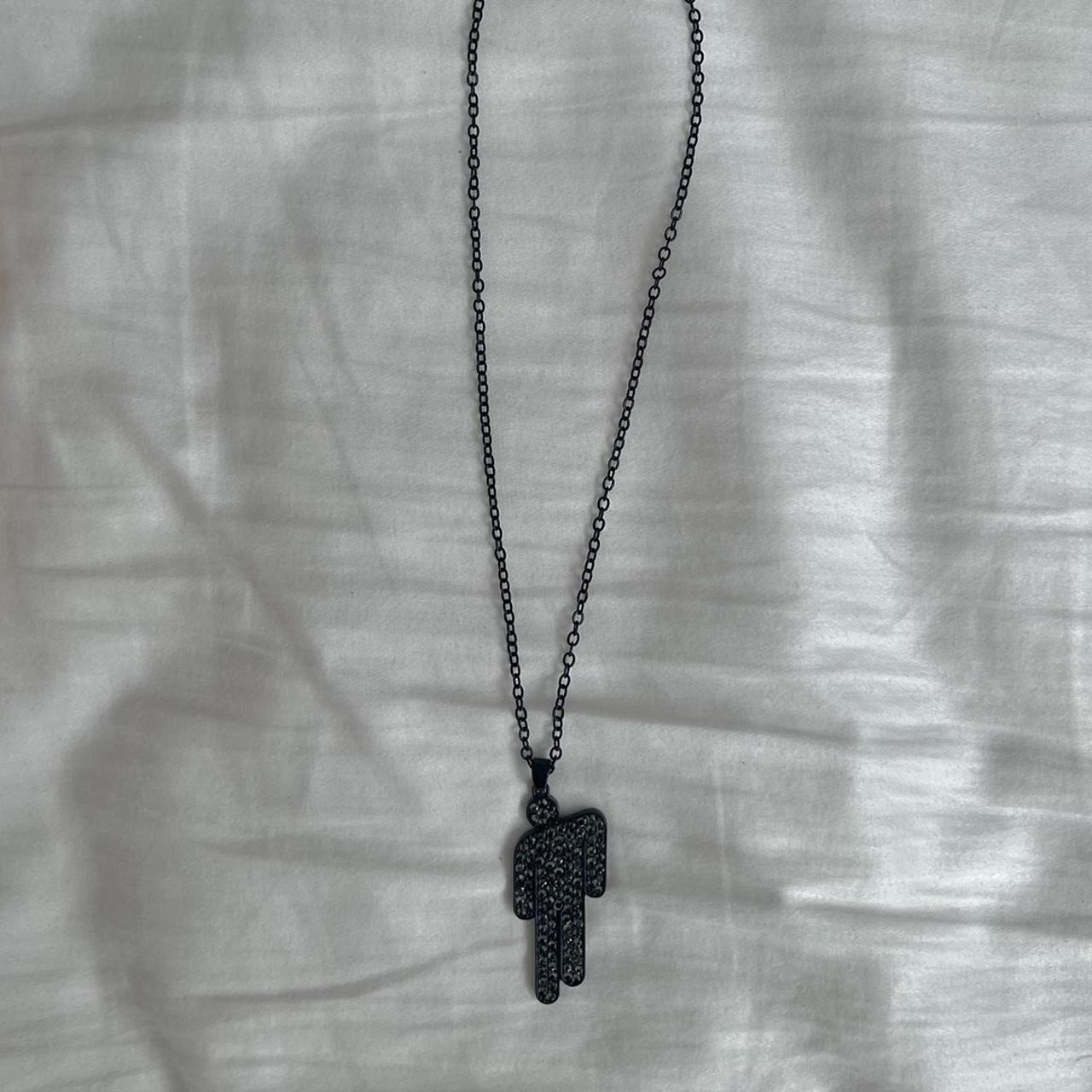 Black Billie Eilish Blohsh Necklace Ho Depop