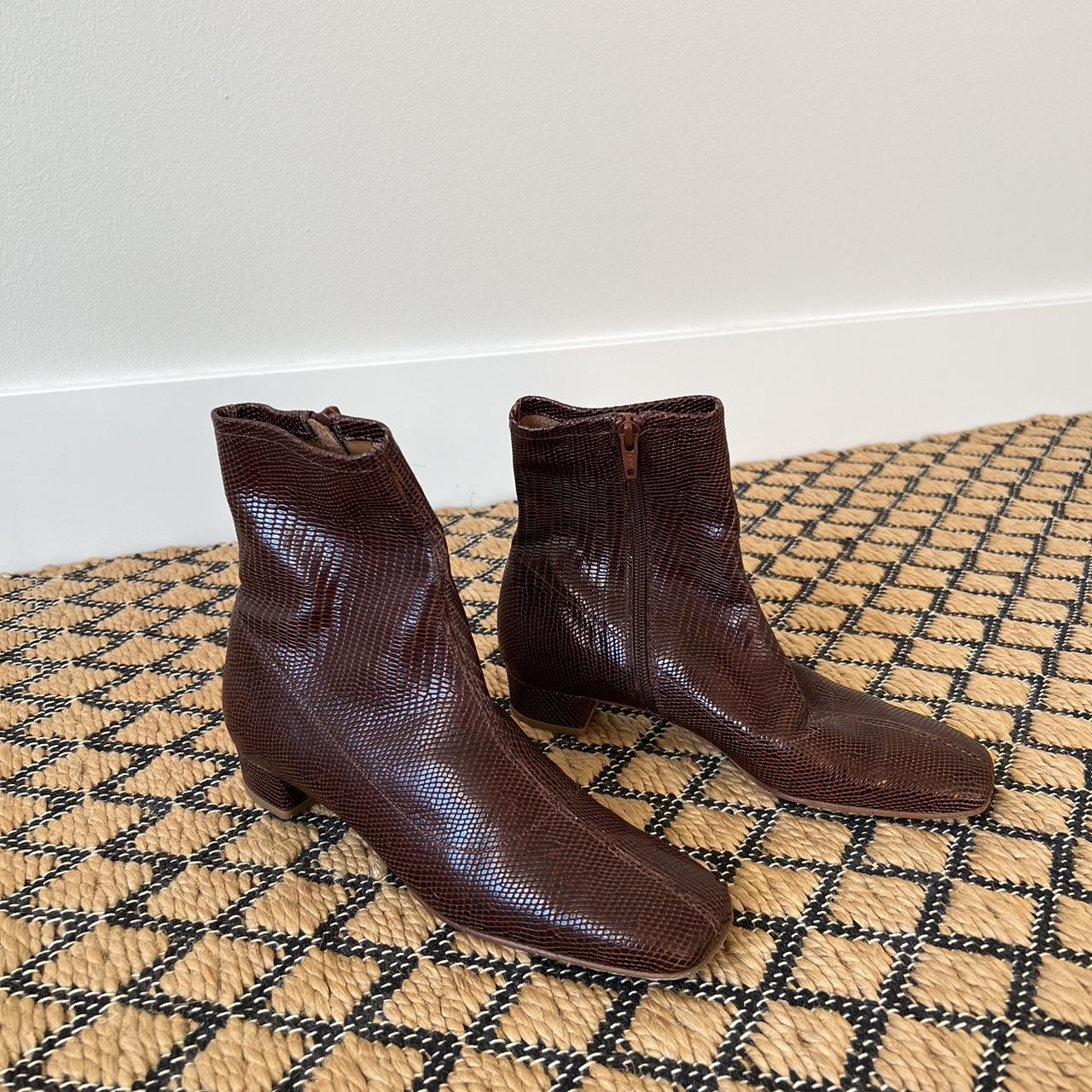 By Far Women's Brown and Burgundy Boots