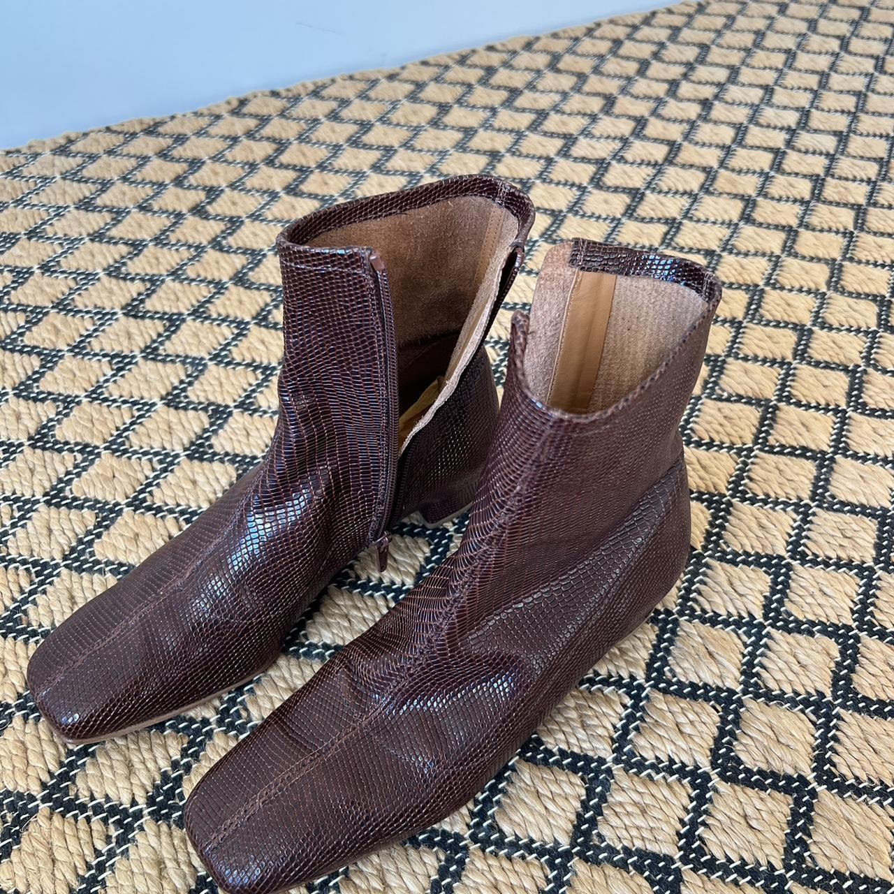 By Far Women's Brown and Burgundy Boots (5)