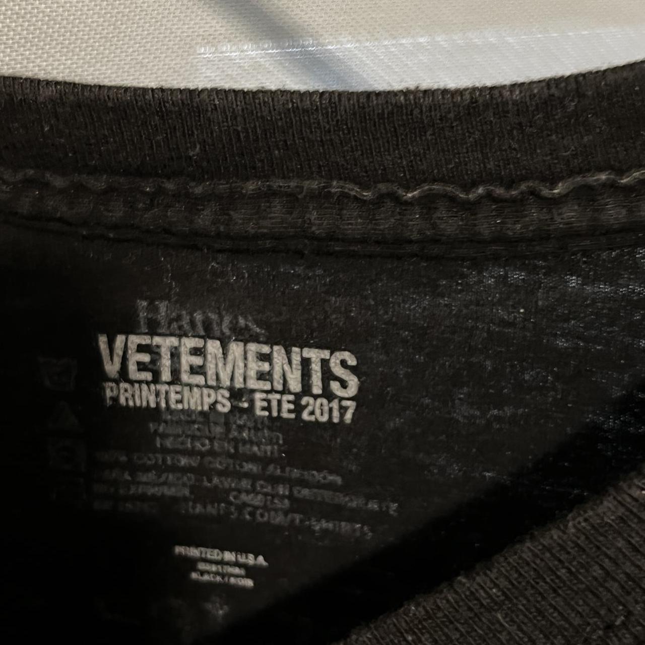 17S/S VETEMENTS × Hanes XS(SS) X Hanes Oversized Double Tee by Vetements - La Garçonne