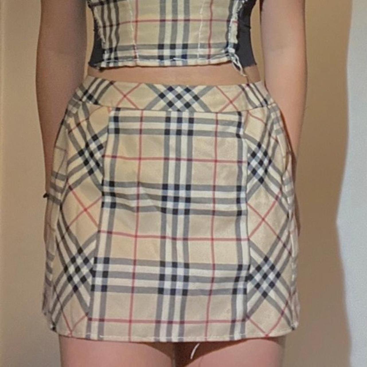 【関税＆送料込み】Burberry Skirt Clothing Burberry Check Denim Miniskirt | Saks Fifth Avenue