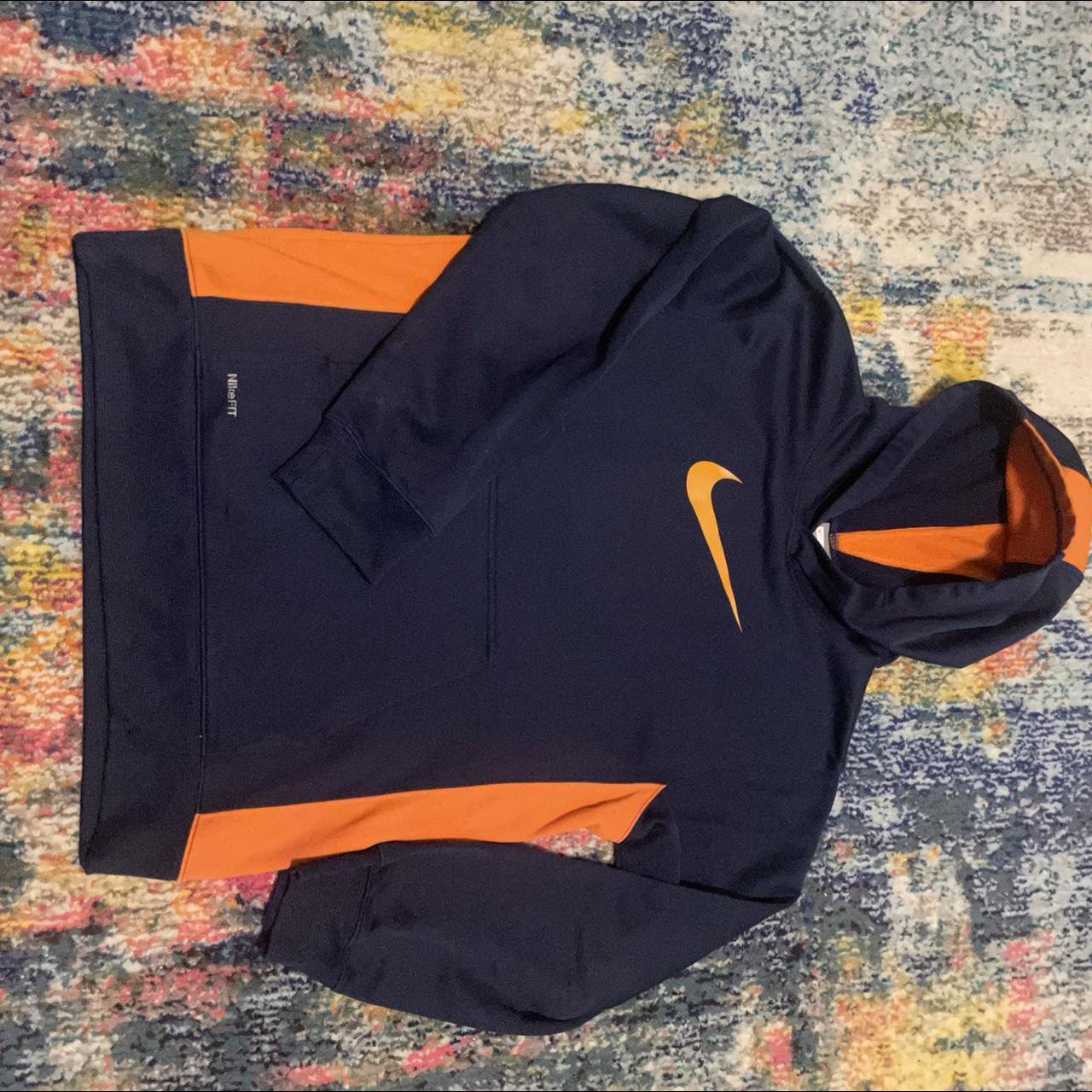 Black and orange nike sweater hotsell