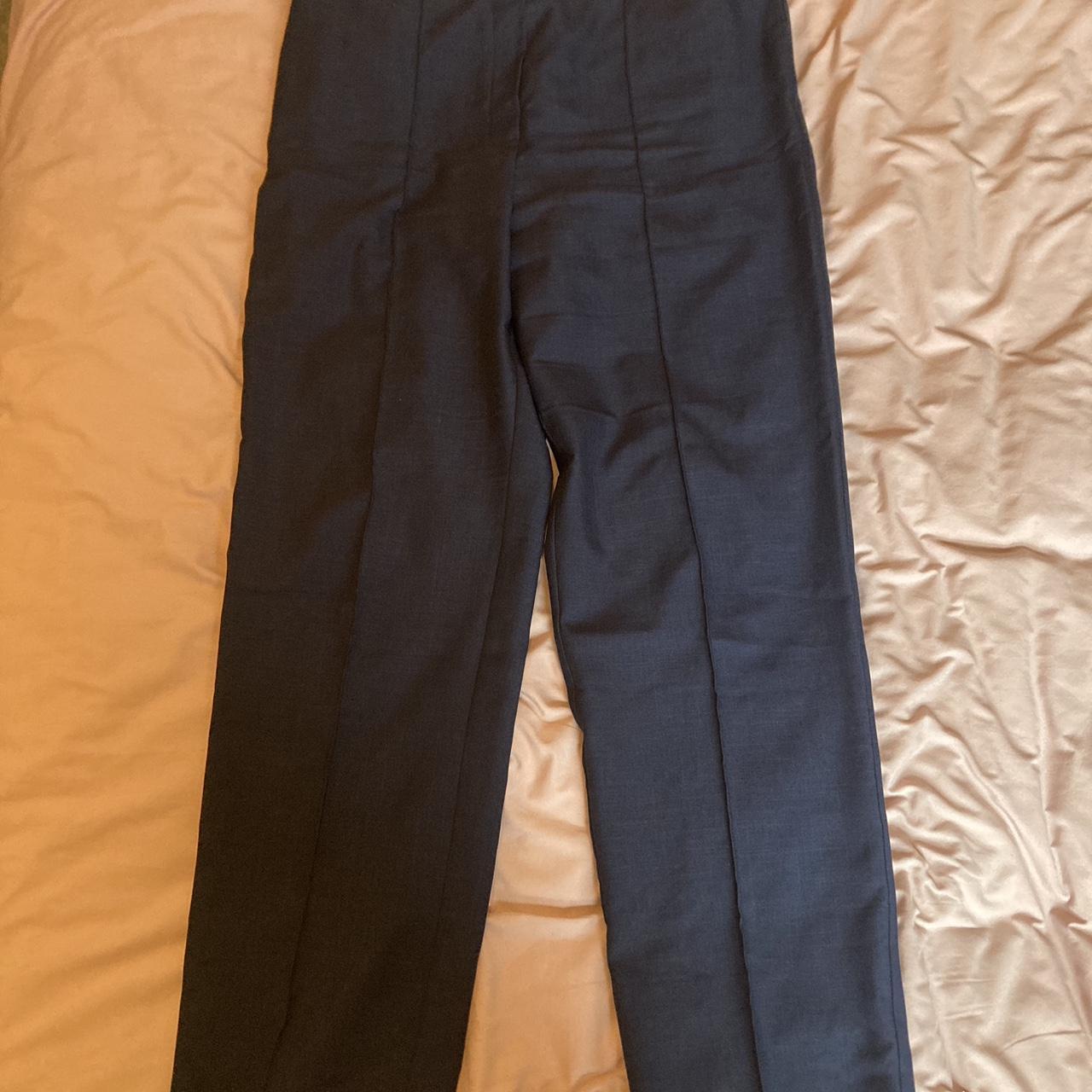 Navy trousers. Marks and Spencer. M&S. Elasticated... - Depop