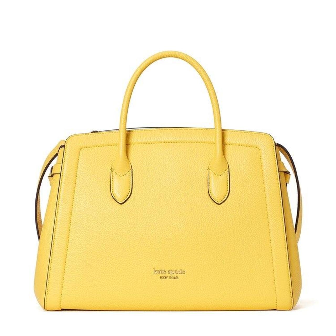 Leather handbag Kate Spade Yellow in Leather - 37219621