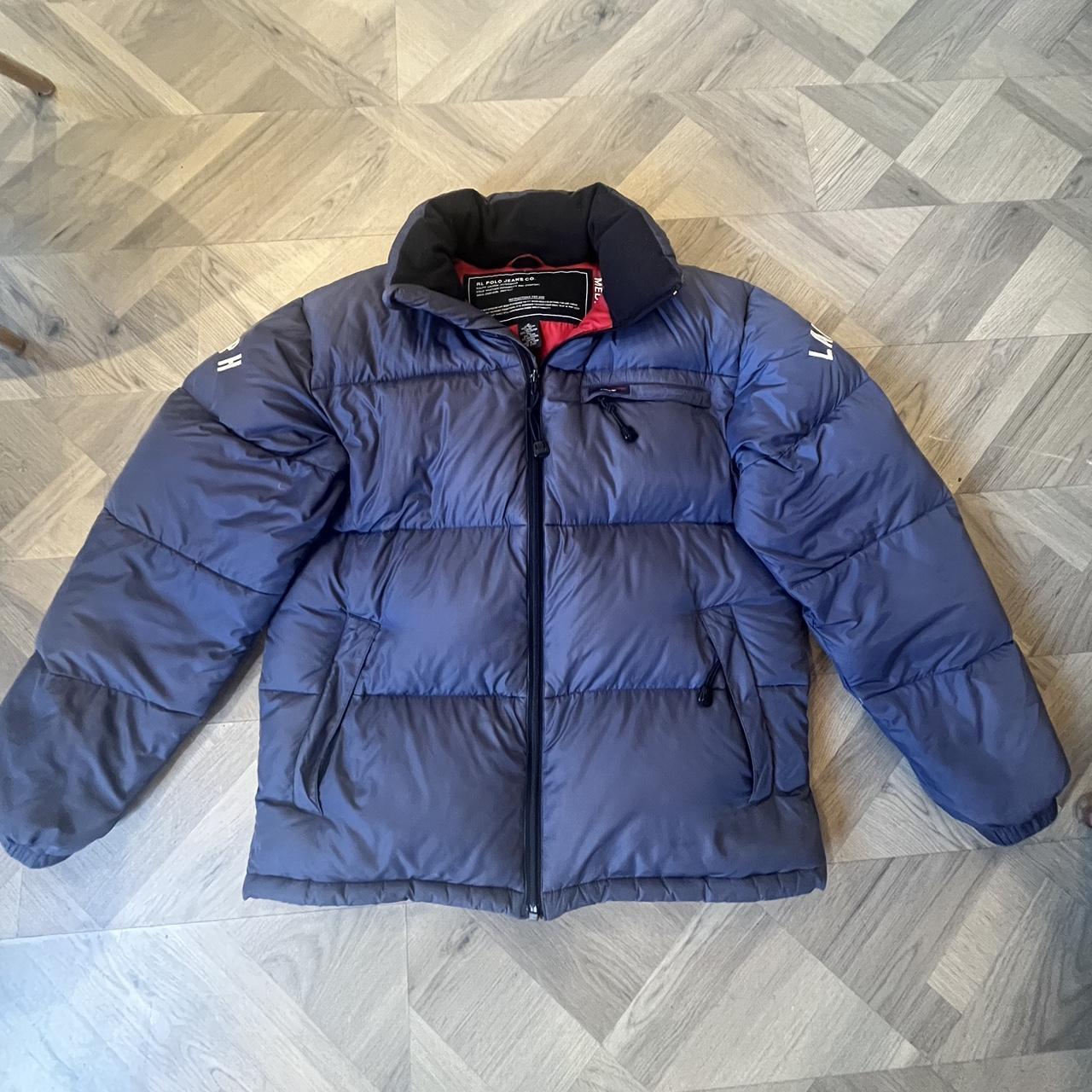 Ralph Lauren Polo Sport Puffer Jacket Coat, Blue... - Depop