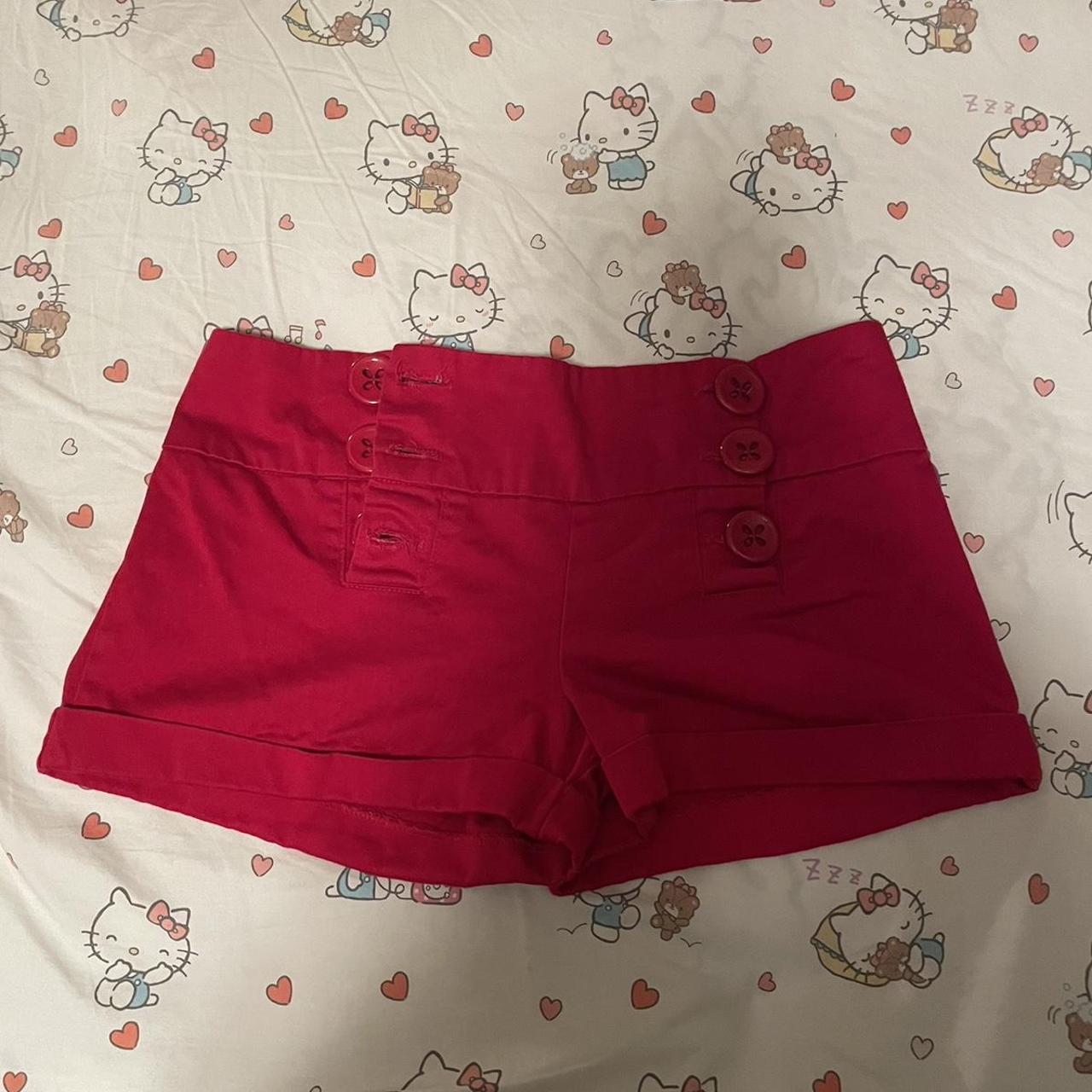 Body Central Women s Red And White Shorts Depop body-central-women-s-red-and-white-shorts-depop