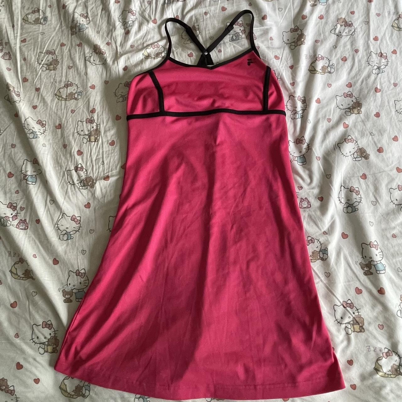 FILA Tennis Dress Hot pink tennis dress with built... Depop
