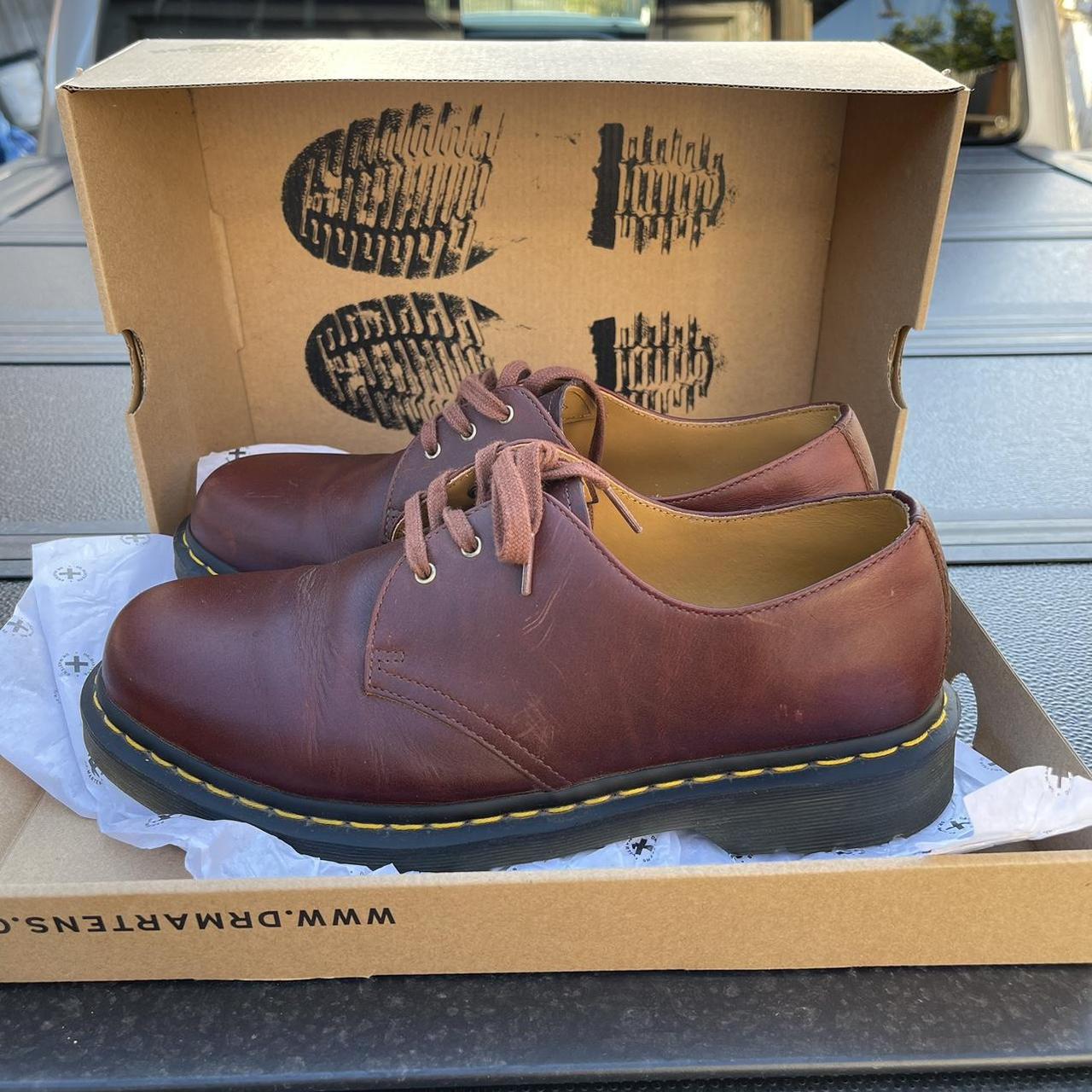 Dr. Marten’s low top boots in great condition only... - Depop
