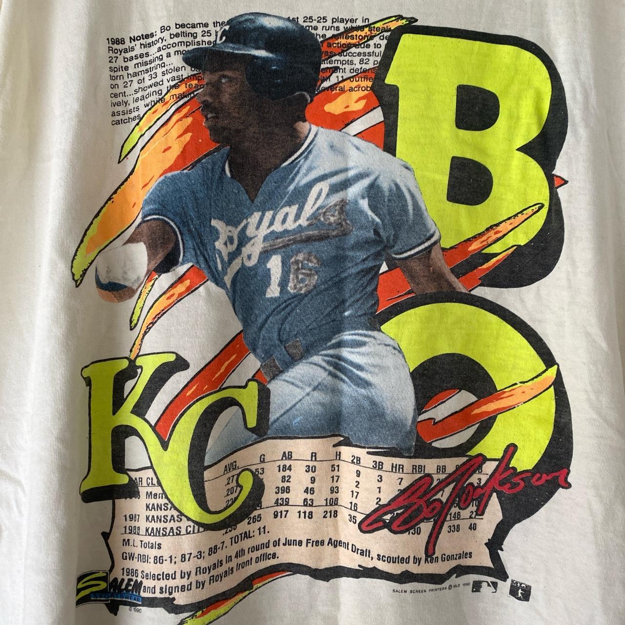 Bo Jackson Salem Vintage T Shirt Kansas City Royals - Depop