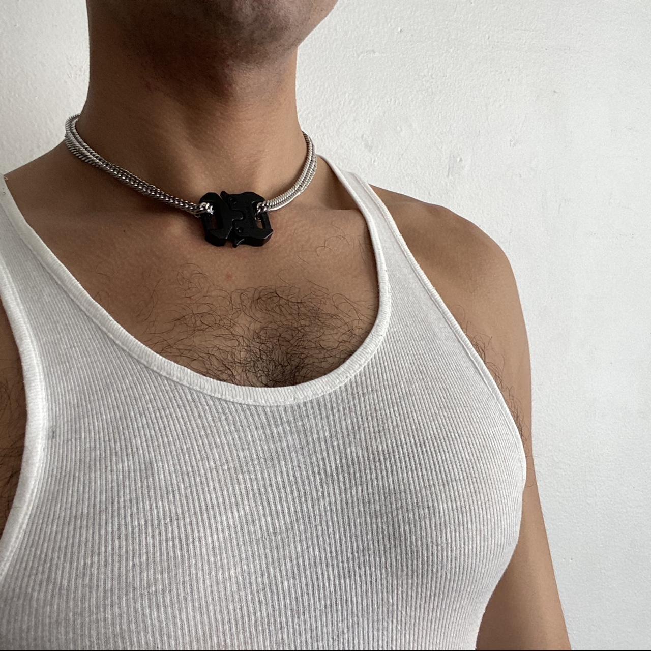Men's Silver and Black Jewellery (2)