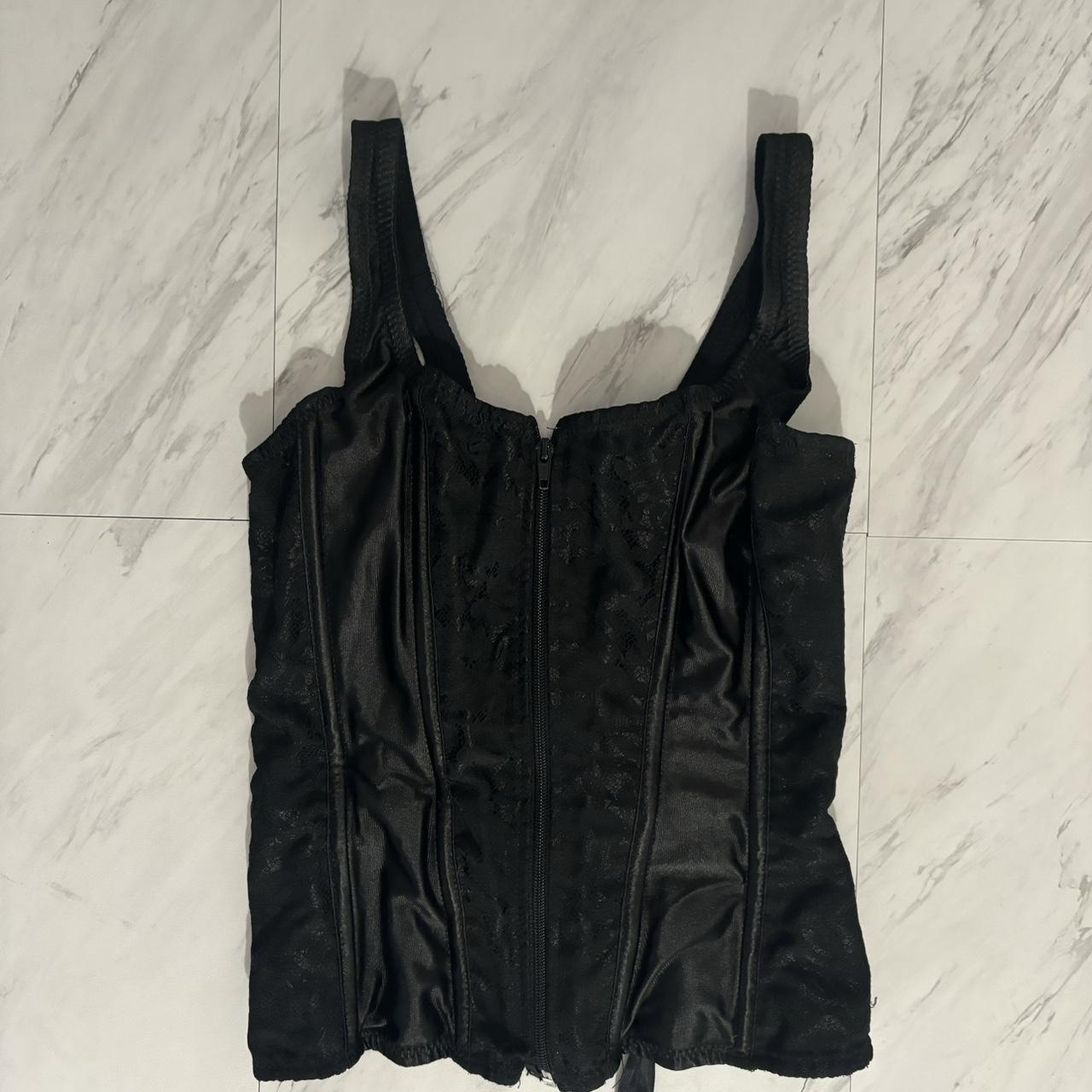 Vintage black corset Minor flaw shown in last... - Depop