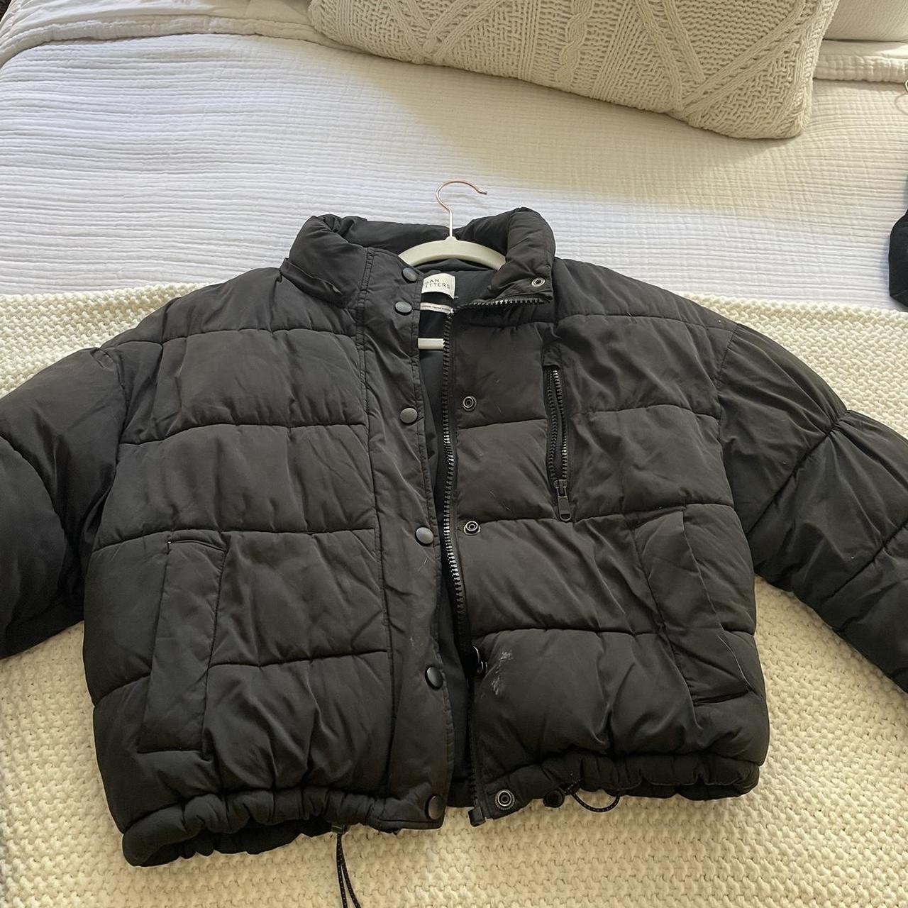 urban outfitters puffer jacket stains shown in... Depop