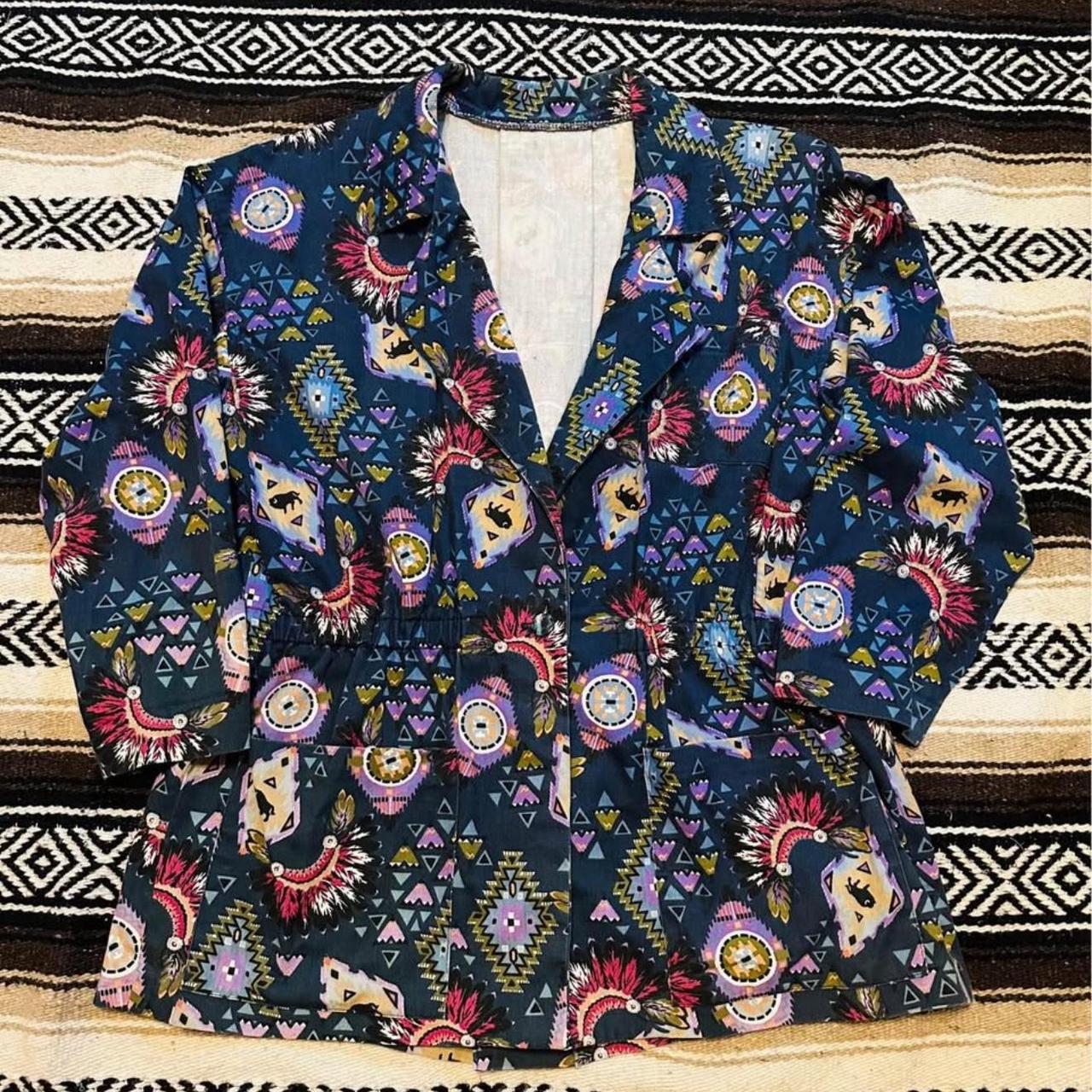 Native Women's Jacket - Multi/Blue - L – Native A… - image 1