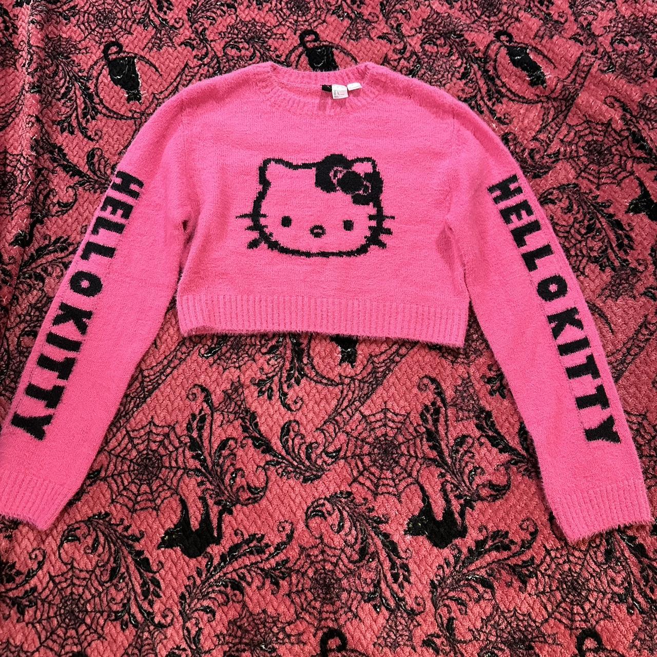 Sanrio Women's Pink and Black Sweatshirt