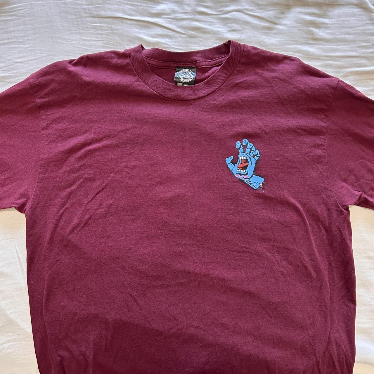 maroon santa cruz shirt