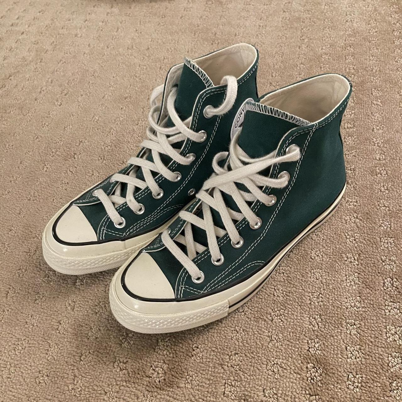 converse chuck taylor 70 hi tops rare dark green... - Depop