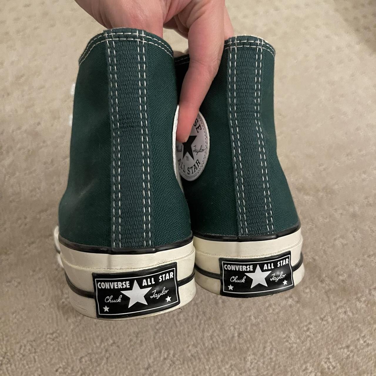 converse chuck taylor 70 hi tops rare dark green... - Depop