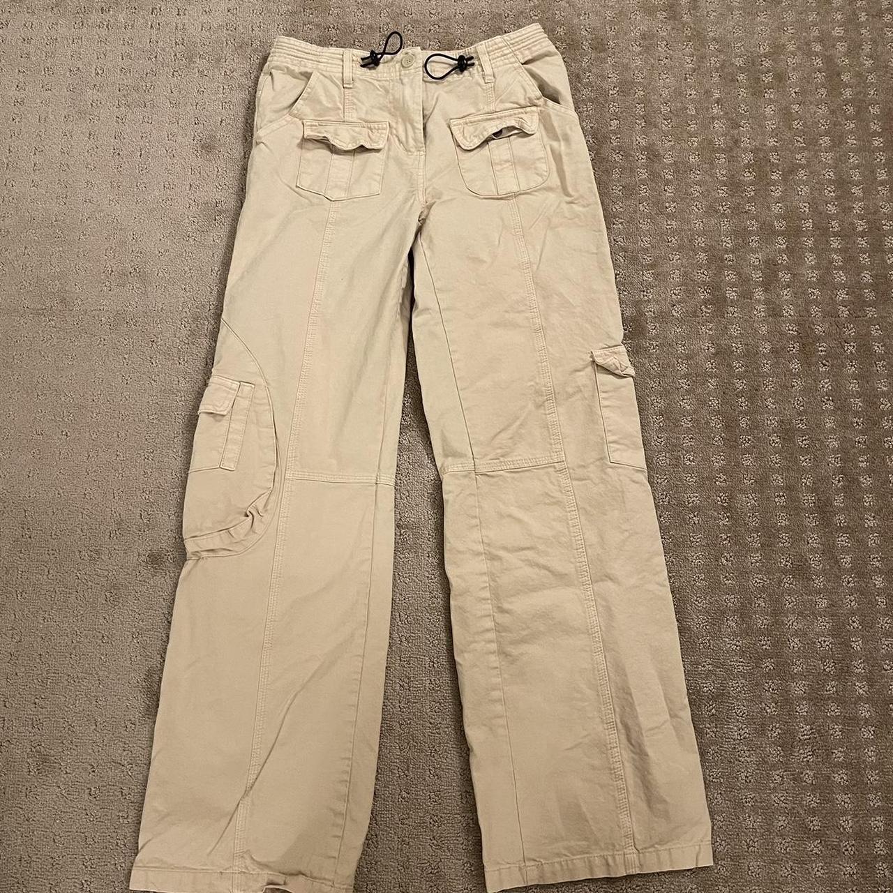 brandy tan kim cargo pants excellent condition,... - Depop