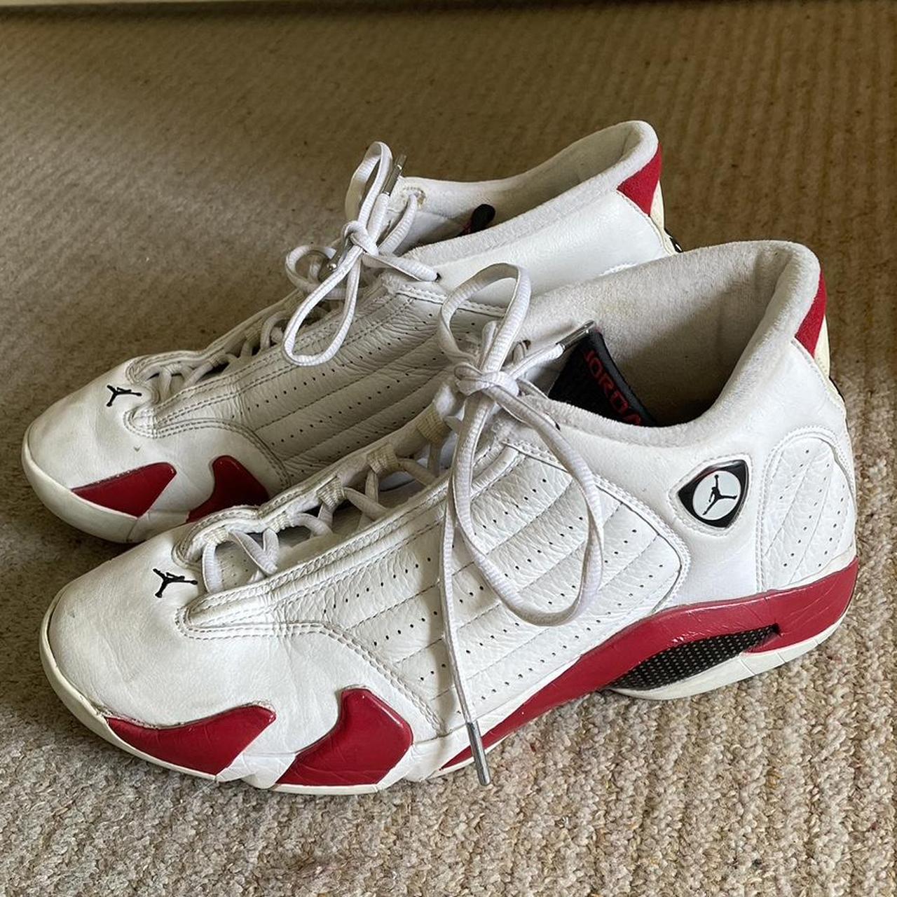 Nike Air Jordan 14 “candy cane” Size 9.5 US No... Depop