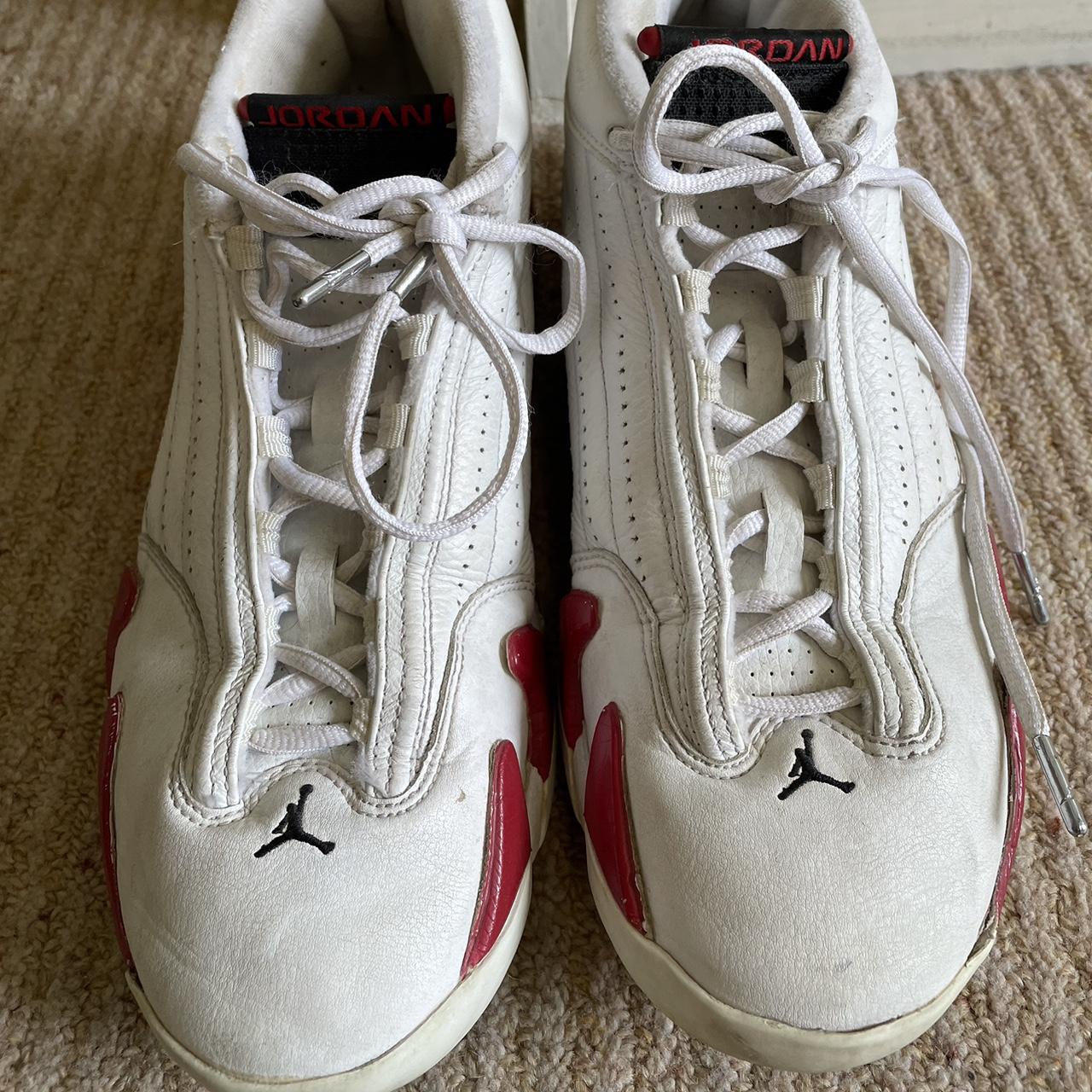 Nike Air Jordan 14 “candy cane” Size 9.5 US No... Depop