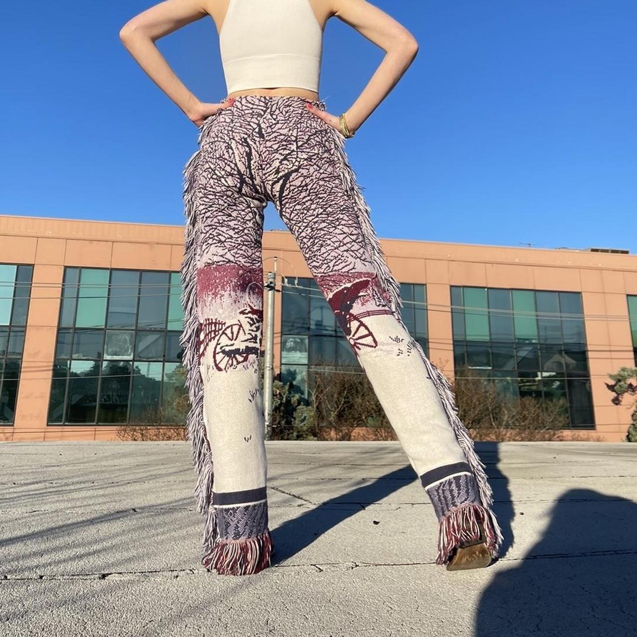 Handmade Blanket Pants! zipper closure for a more... Depop