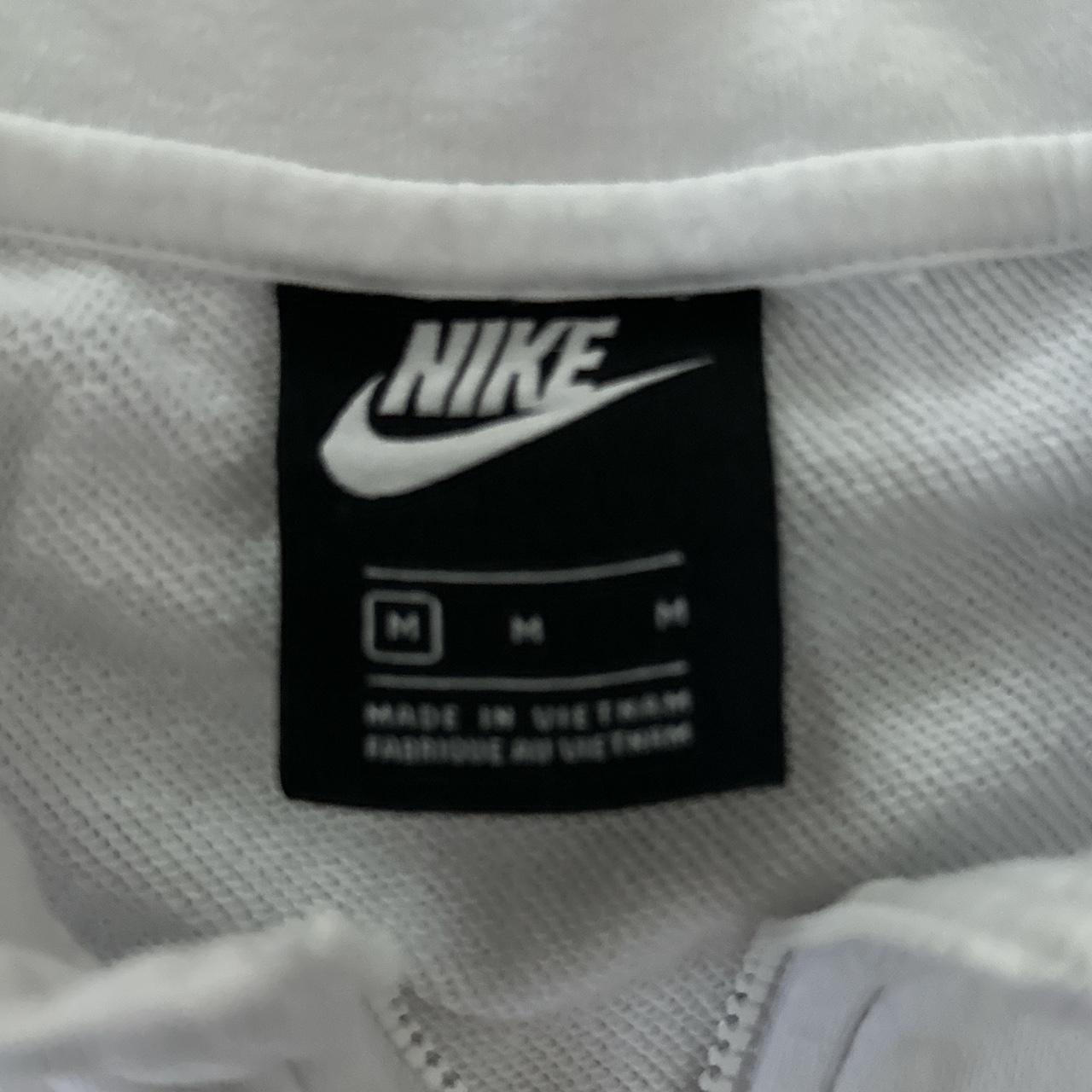 Vintage style white Nike quarter zip, lightly worn,... - Depop