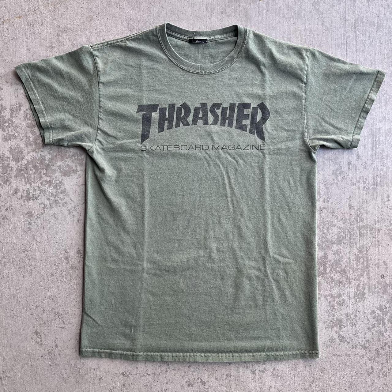 Olive green outlet thrasher shirt