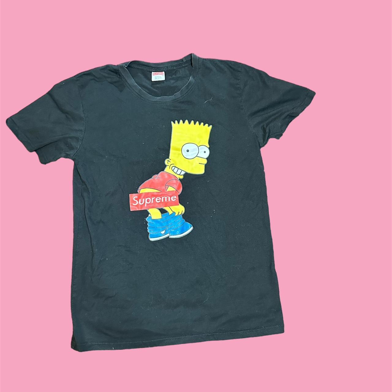 Bart Simpson supreme t shirt Depop