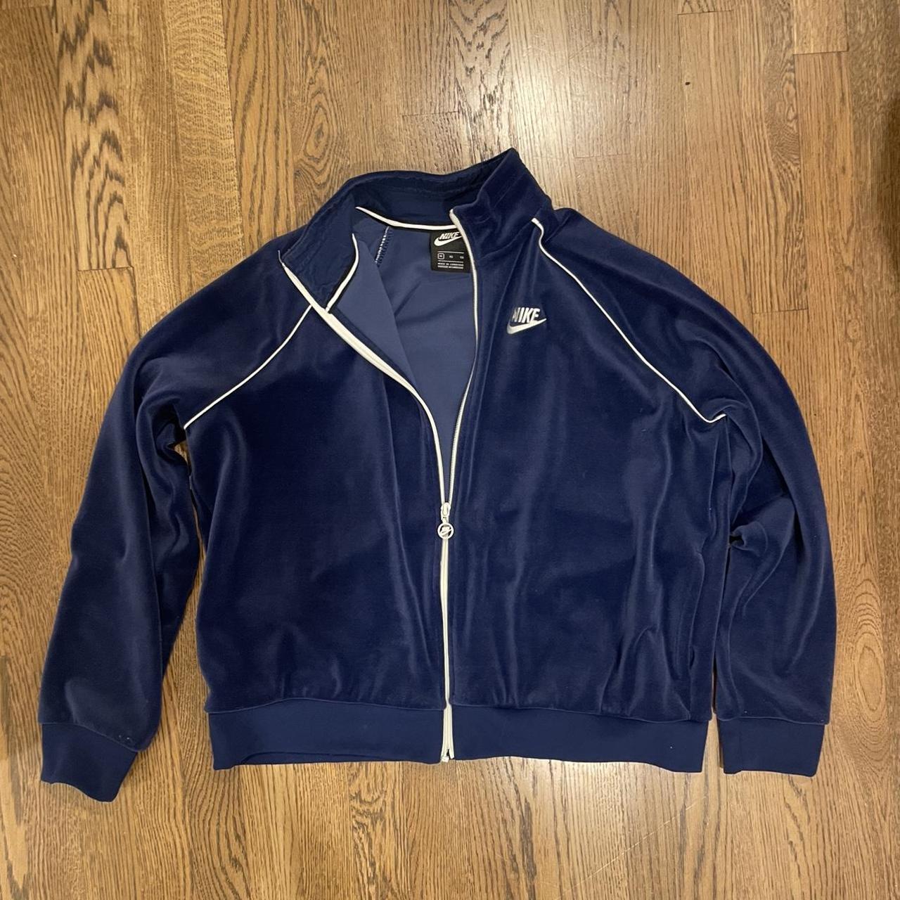 Nike velour hotsell track jacket women's