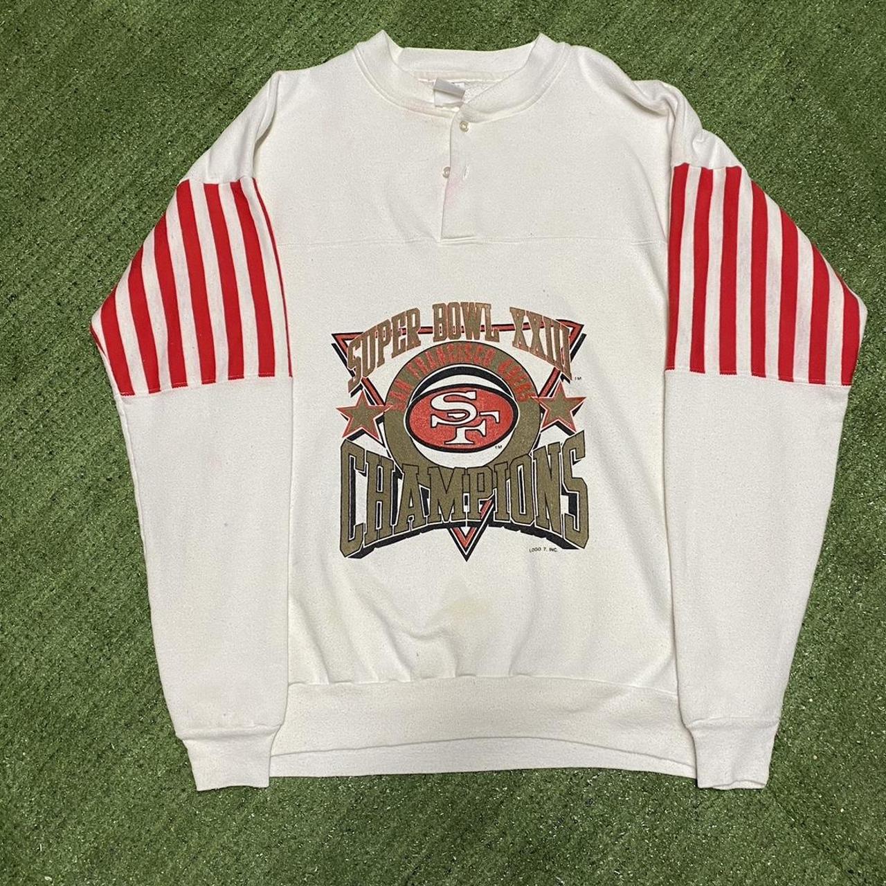 Vintage 90s Logo Athletic NFL San Francisco 49ers Hoodie Mens Red Large USA