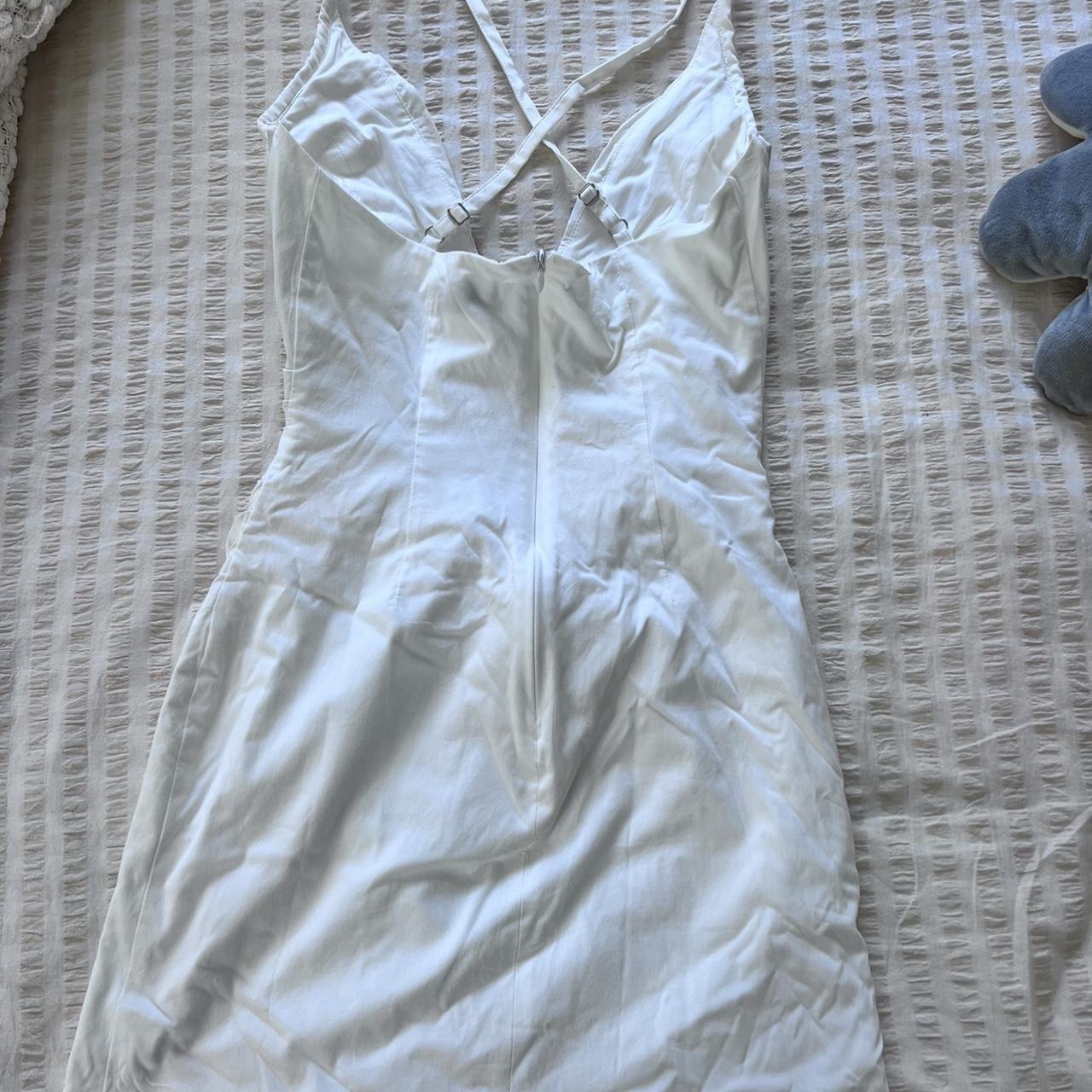 Babyboo Aura mini dress white, worn once - Depop