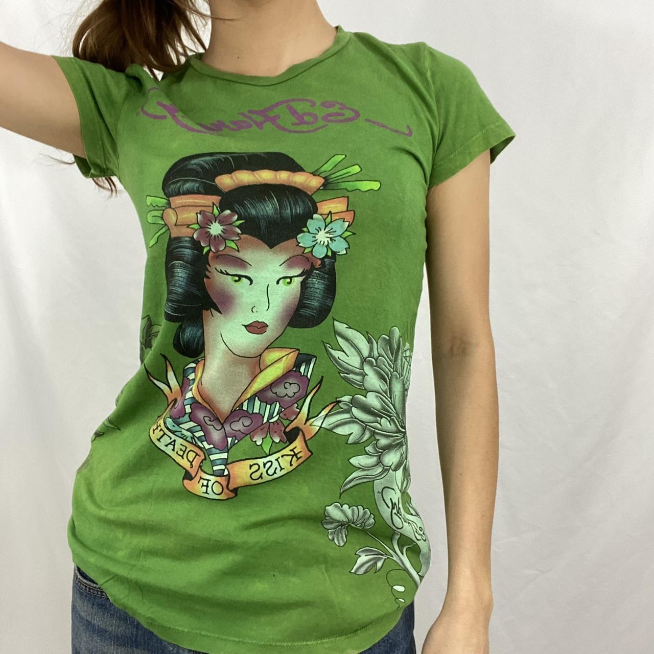 green ed hardy shirt